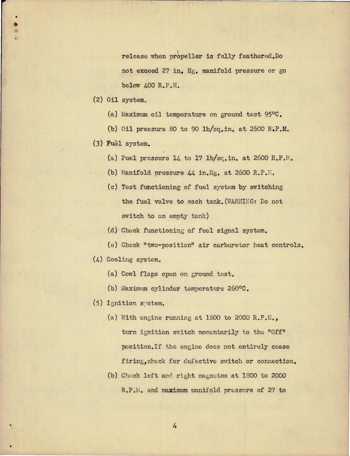 Sample page 5 from AirCorps Library document: Project Guide for Power Plant Installation and Operation - Engine Operation and Ground Test on R-2600-9 Engines