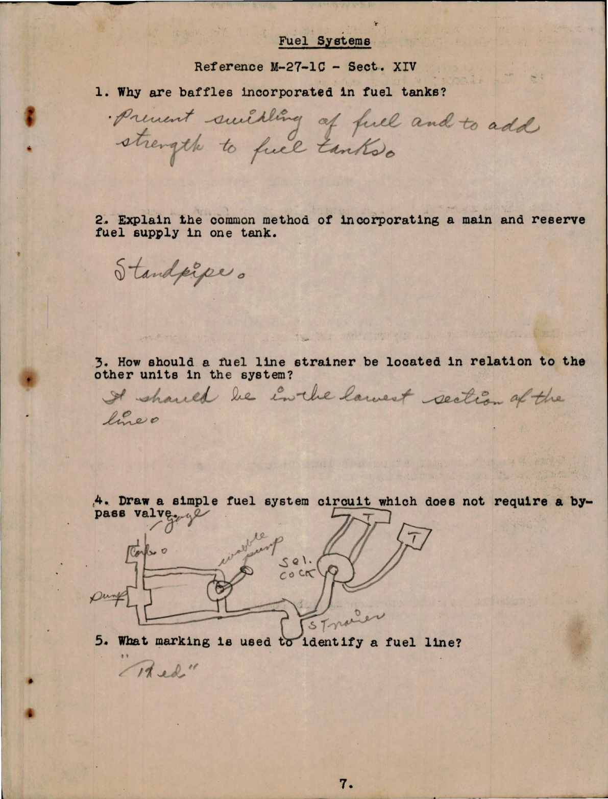 Sample page 7 from AirCorps Library document: Study Assignment and Questionnaire for Aircraft Power Plants - Pt III