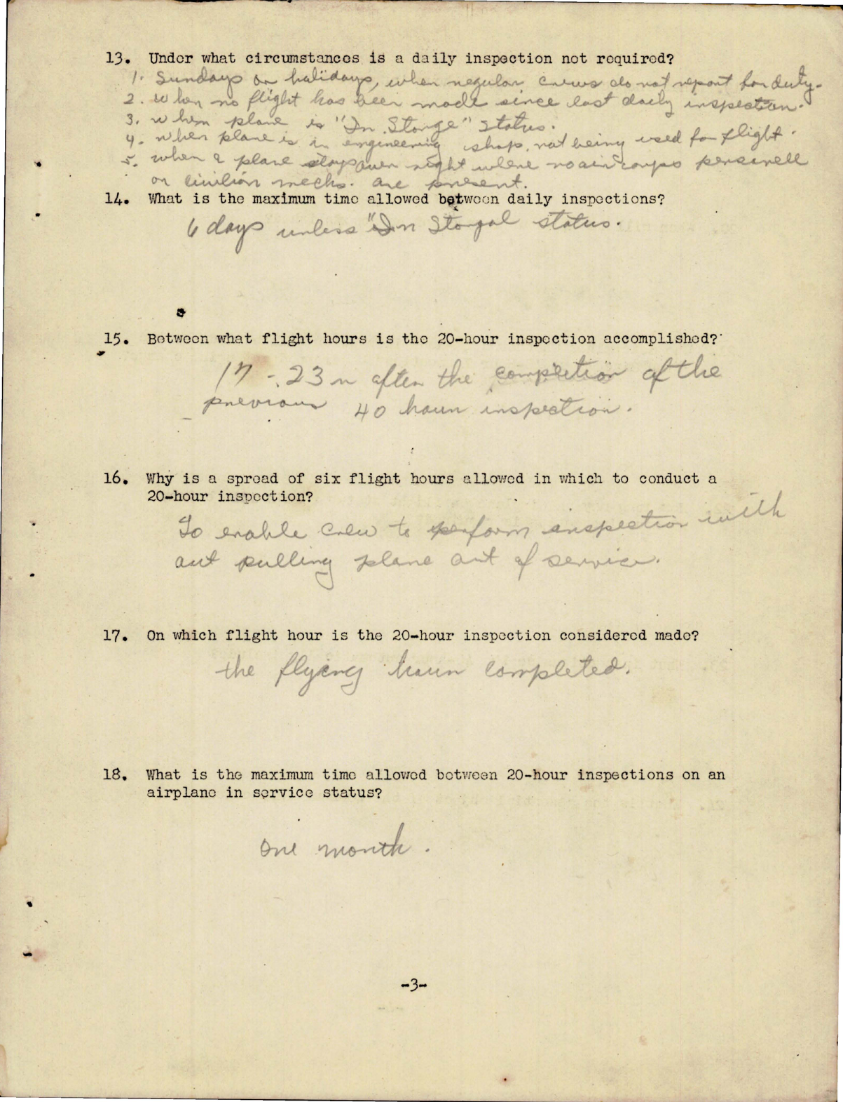 Sample page 5 from AirCorps Library document: Questionnaire for Air Corps Fundamentals