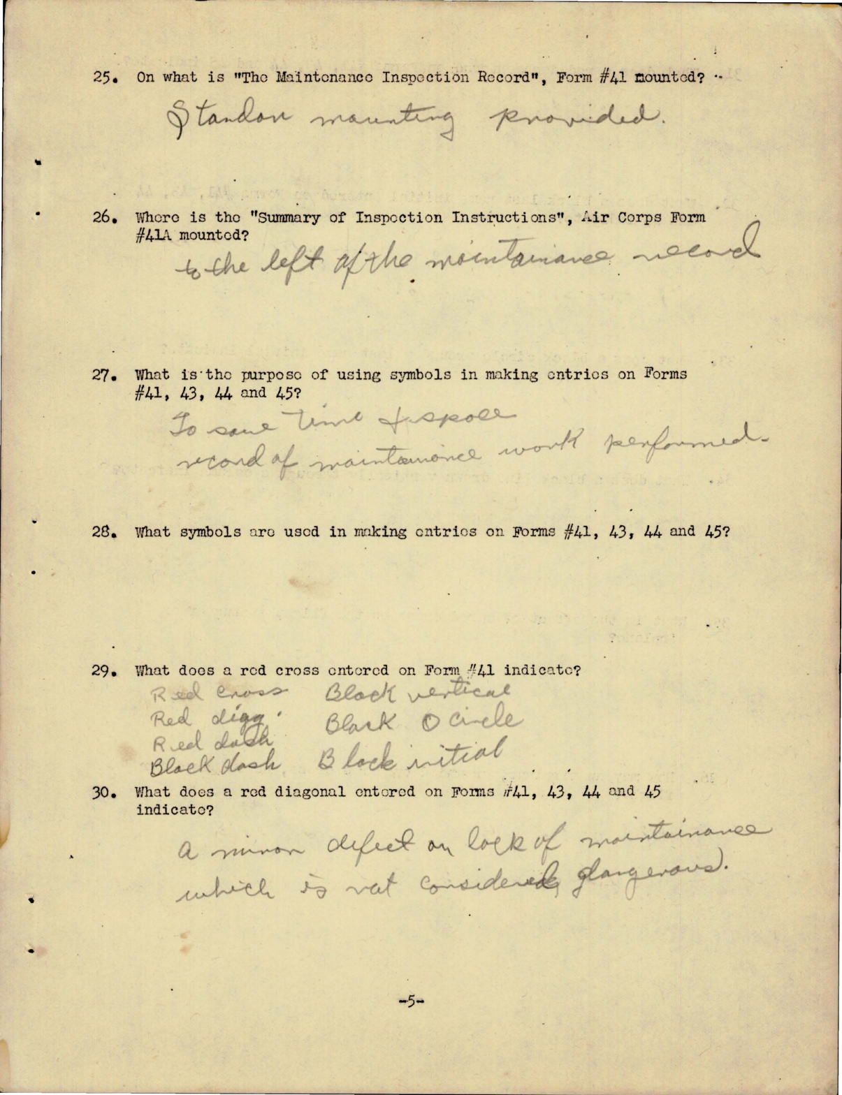 Sample page 7 from AirCorps Library document: Questionnaire for Air Corps Fundamentals