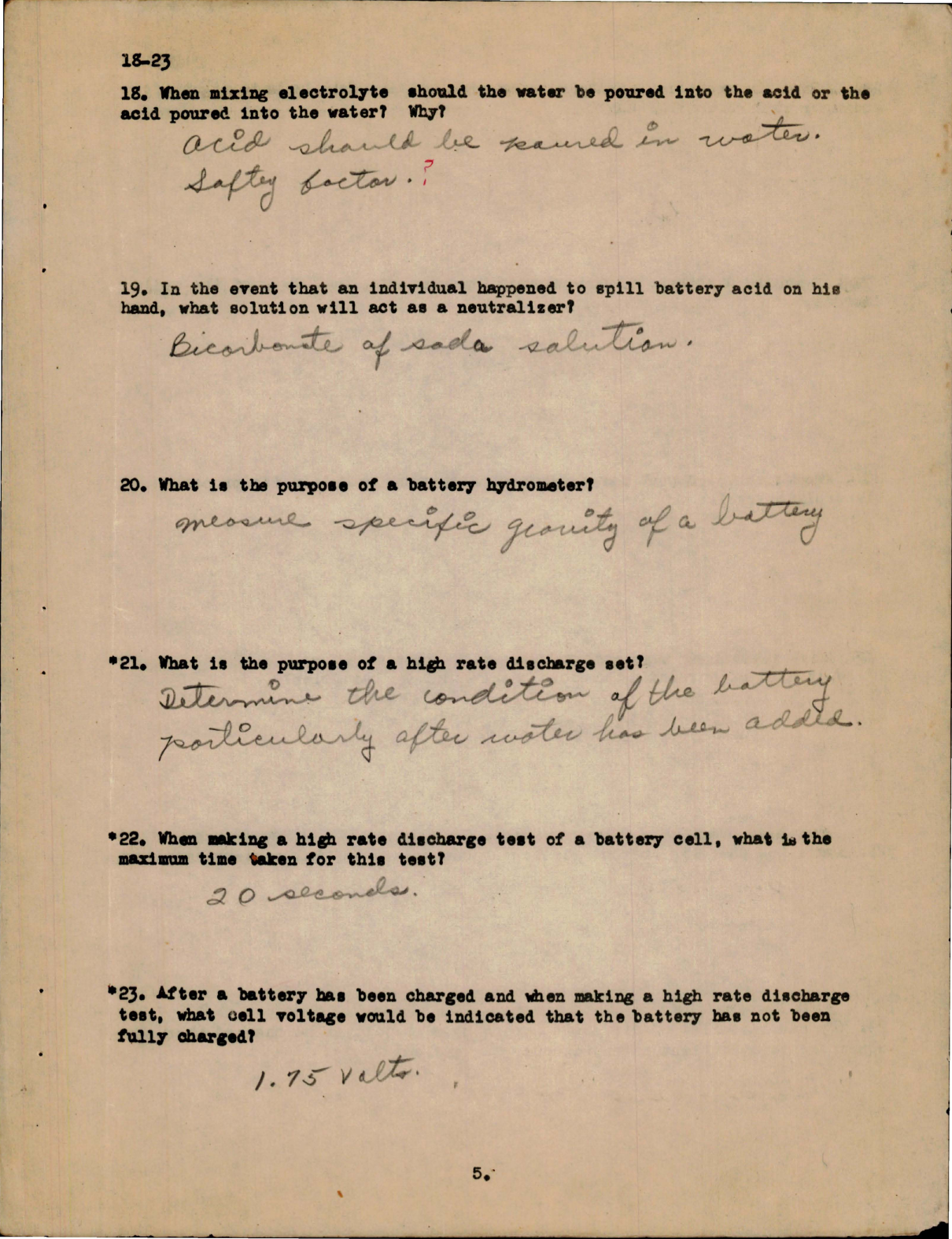 Sample page 5 from AirCorps Library document: Study Assignments & Questionnaires for Aircraft Engines - Pt II - Electrical Systems 