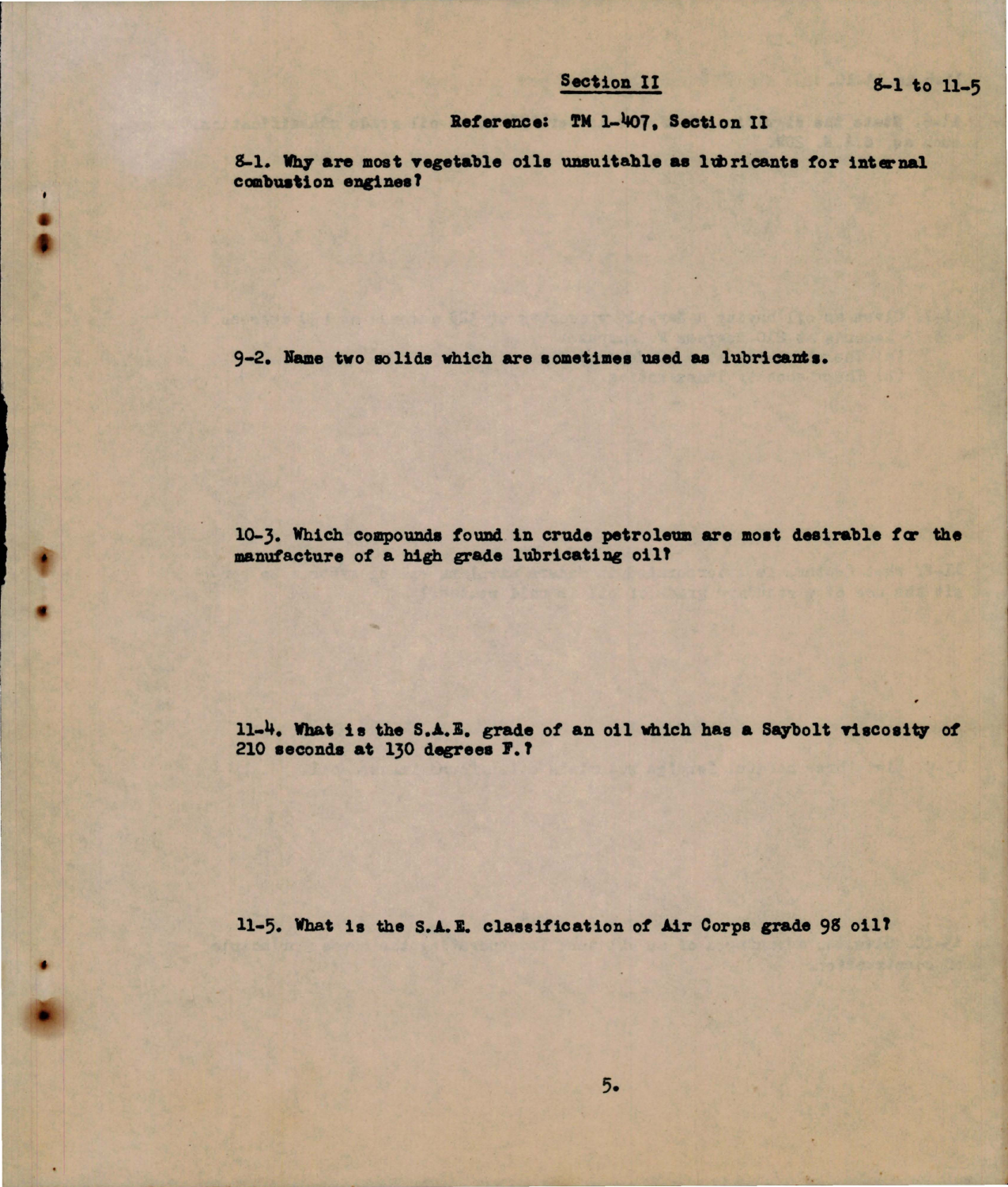 Sample page 5 from AirCorps Library document: Study Guide for Aircraft Induction - Fuel & Oil Systems