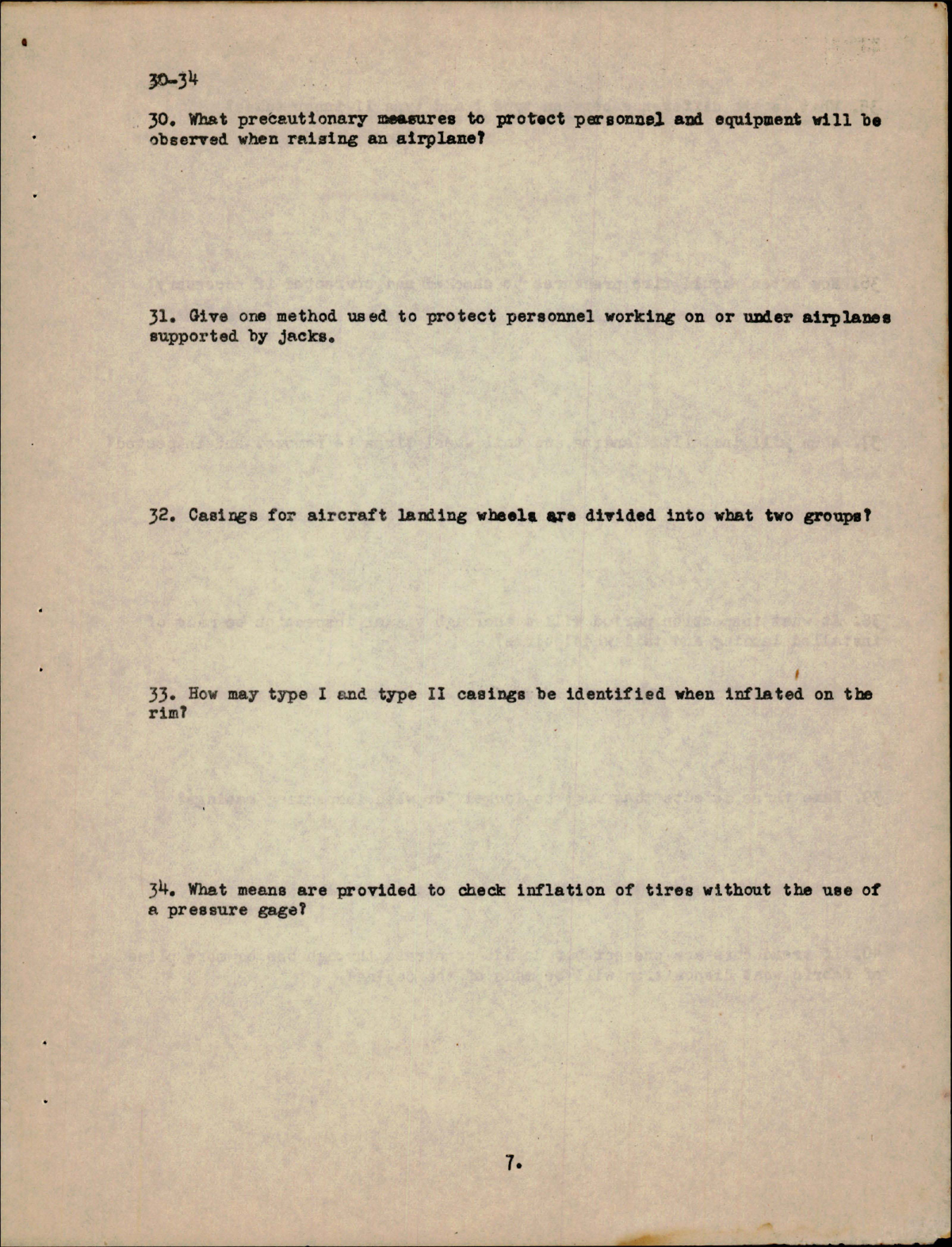 Sample page 7 from AirCorps Library document: Study Assignment & Questionnaire for Airplane Structures 