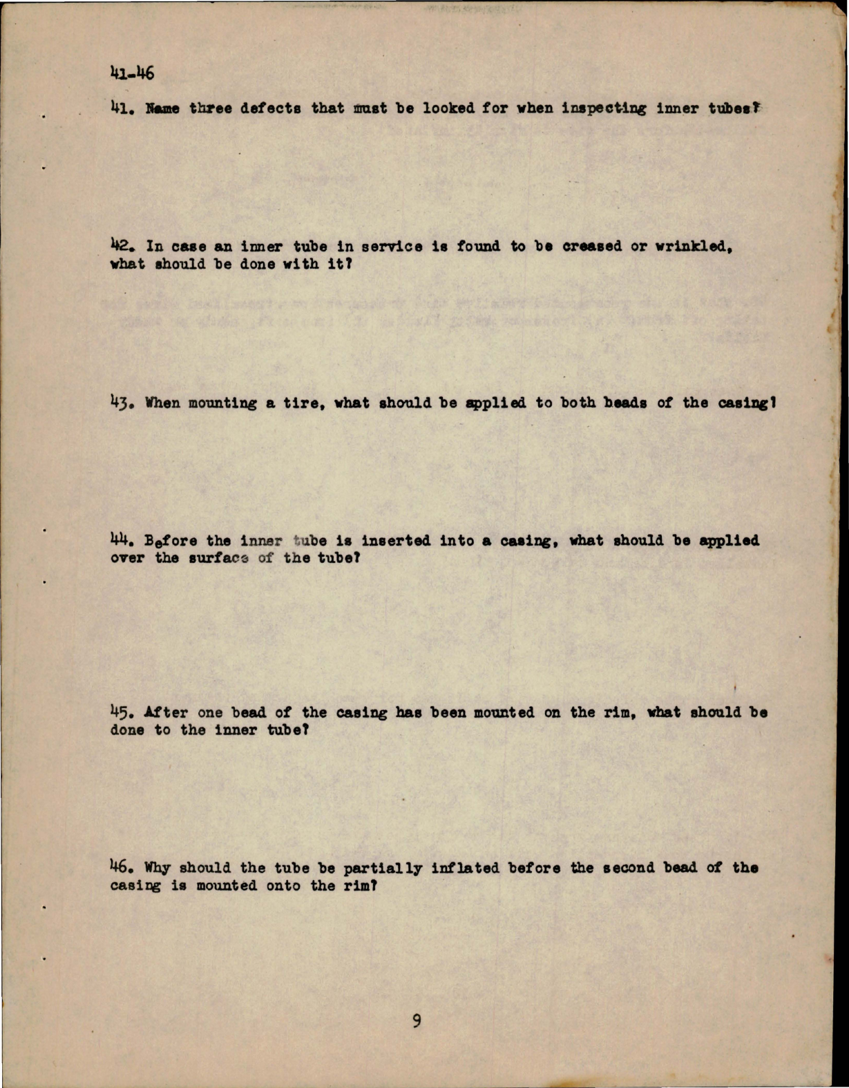 Sample page 9 from AirCorps Library document: Study Assignment & Questionnaire for Airplane Structures 