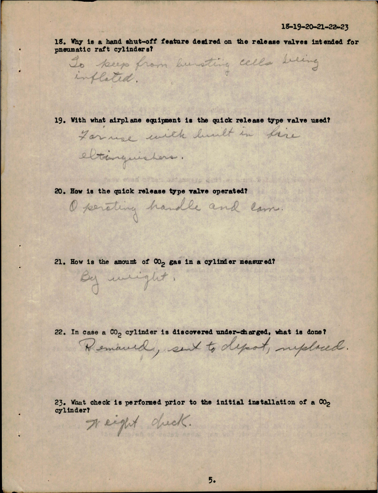 Sample page 5 from AirCorps Library document: Study Assignment & Questionnaire for Aircraft Hydraulic Systems & Misc Equipment