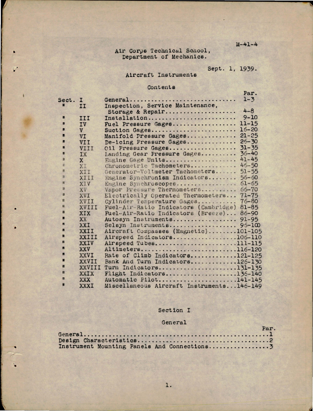 Sample page 5 from AirCorps Library document: Air Corps Technical Schools - Aircraft Instruments