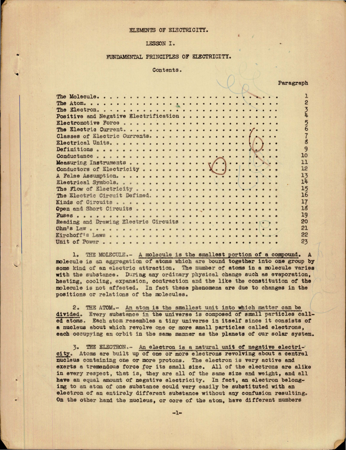 Sample page 5 from AirCorps Library document: Elementary Electricity & Magnetism
