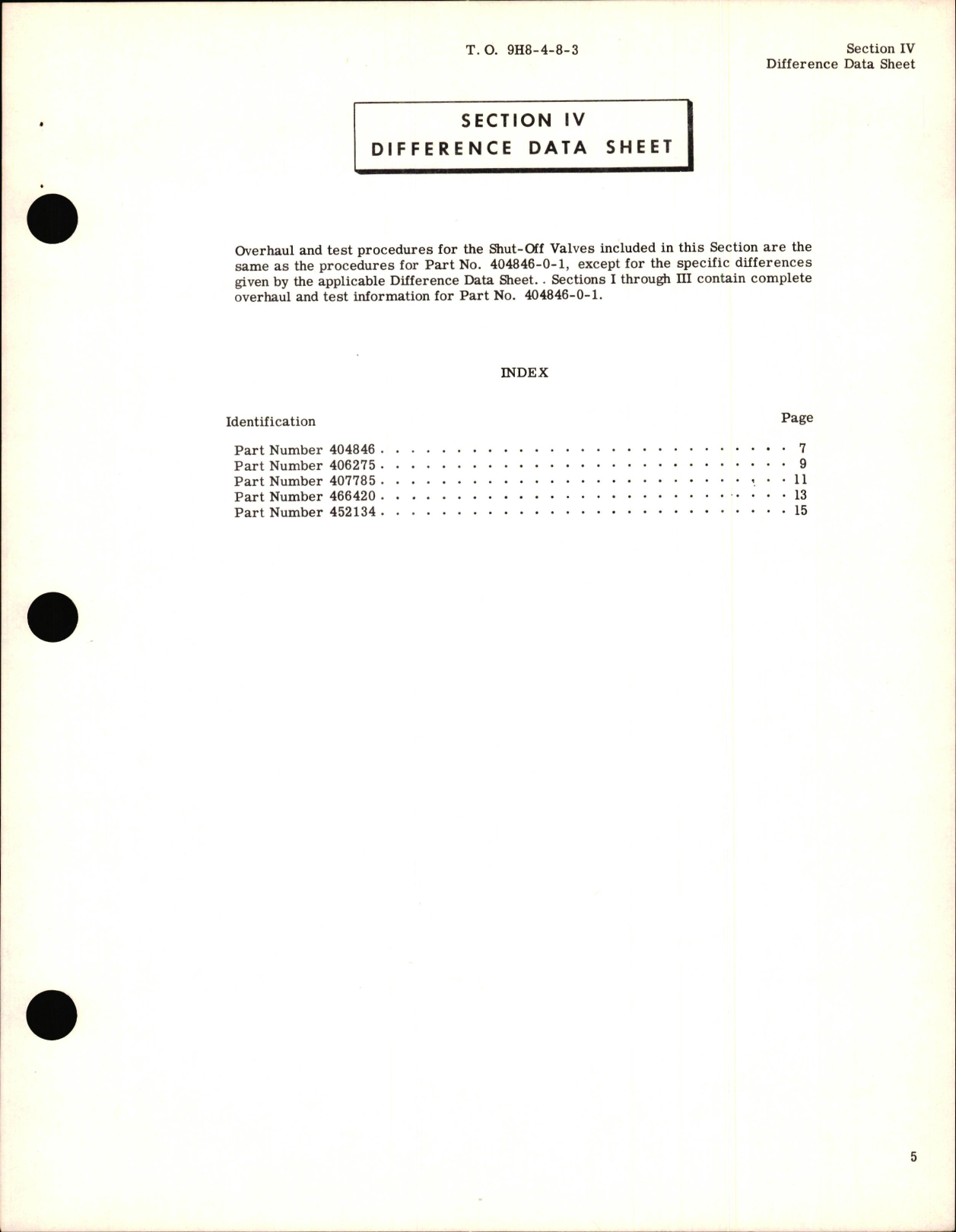 Sample page 7 from AirCorps Library document: Overhaul Instructions for Hydraulic Shut-off Valves Part Nos. 404846, 404846-0-1, 406275, 407785, 466420, 452134
