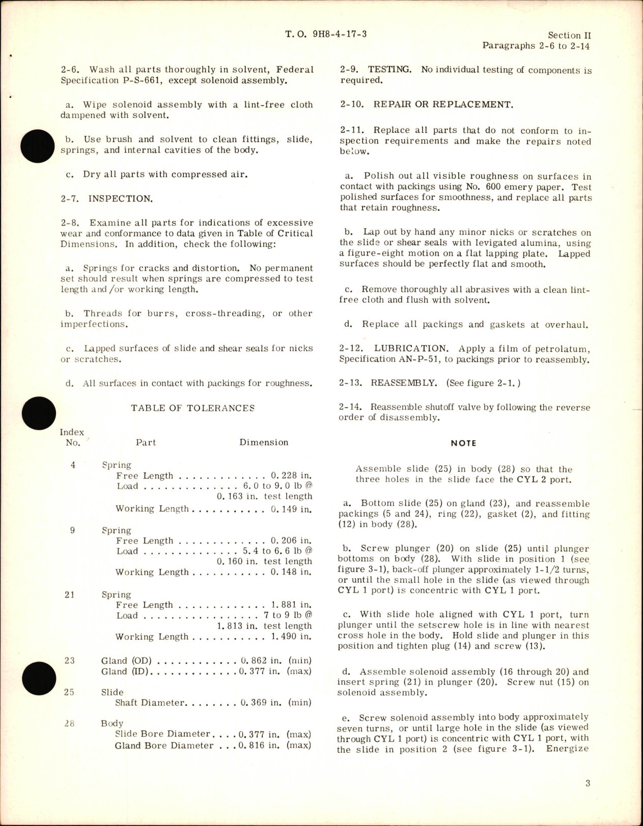 Sample page 5 from AirCorps Library document: Overhaul Instructions for Slide Type Shutoff Valves, Solenoid Operated