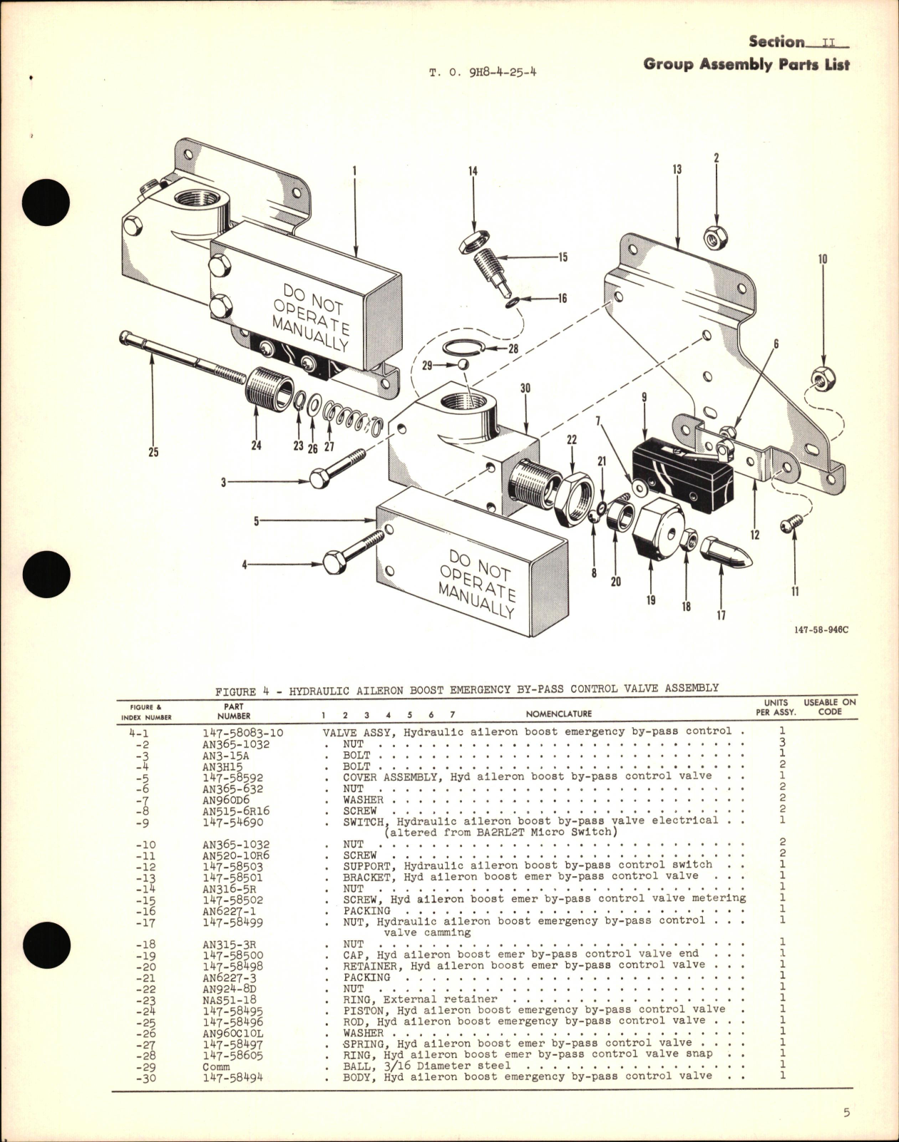 Sample page 7 from AirCorps Library document: Illustrated Parts Breakdown for Selector By-Pass, and Shut-Off Hydraulic Valves