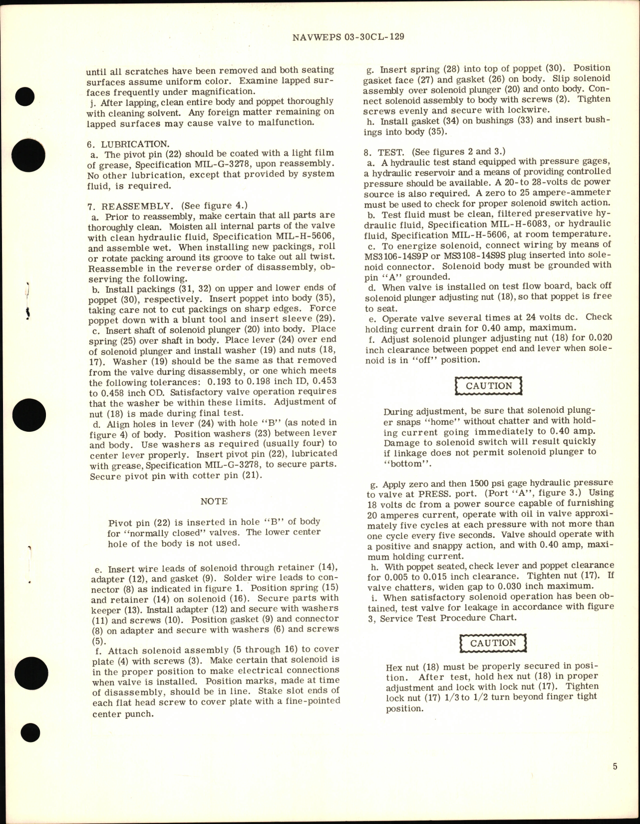 Sample page 5 from AirCorps Library document: Overhaul Instructions with Parts Breakdown for Solenoid Operated Hydraulic Shutoff Valve PN 25400-17