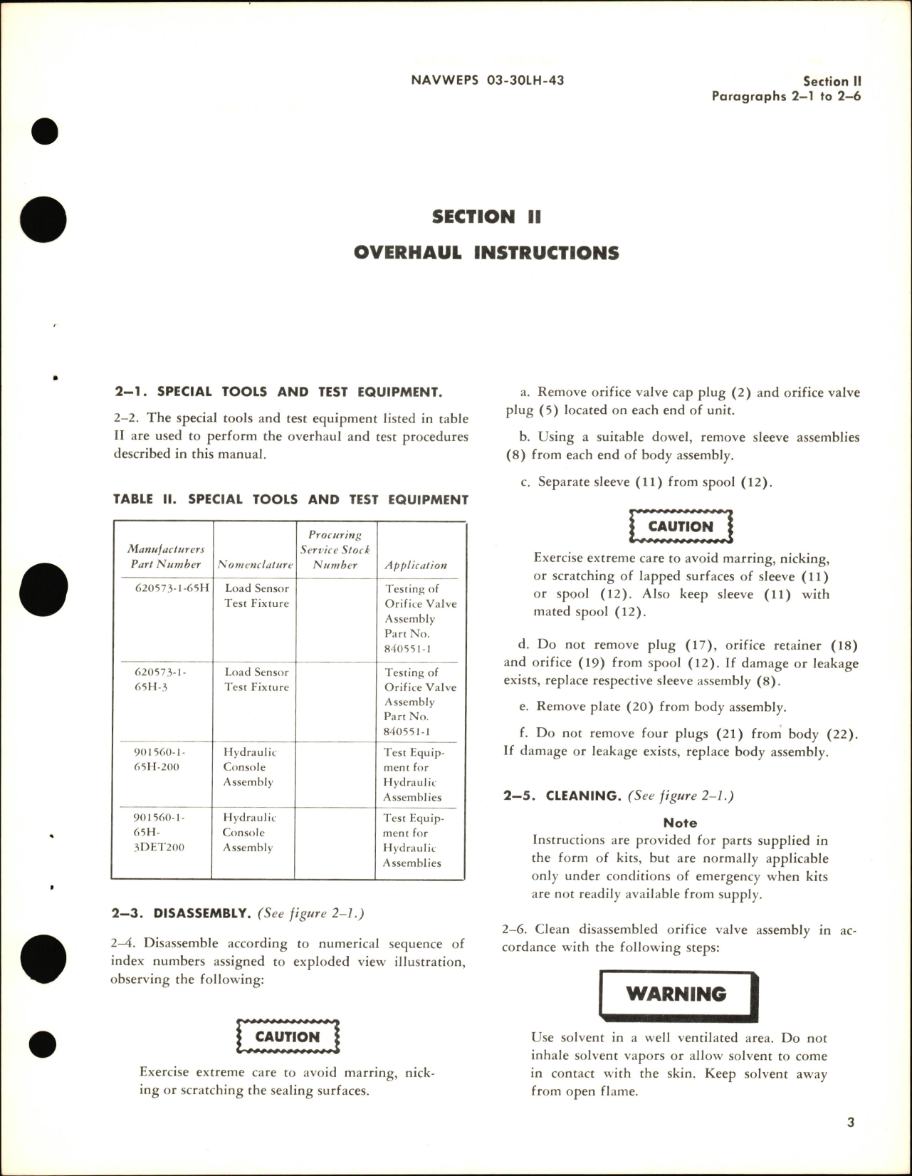 Sample page 5 from AirCorps Library document: Overhaul Instructions for Bypass Dual System Shutoff Orifice Valve Assembly Part No. 840551-1