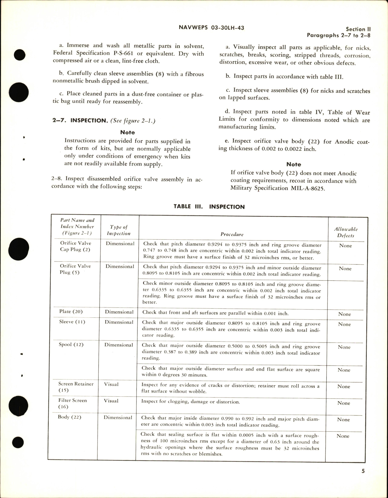 Sample page 7 from AirCorps Library document: Overhaul Instructions for Bypass Dual System Shutoff Orifice Valve Assembly Part No. 840551-1
