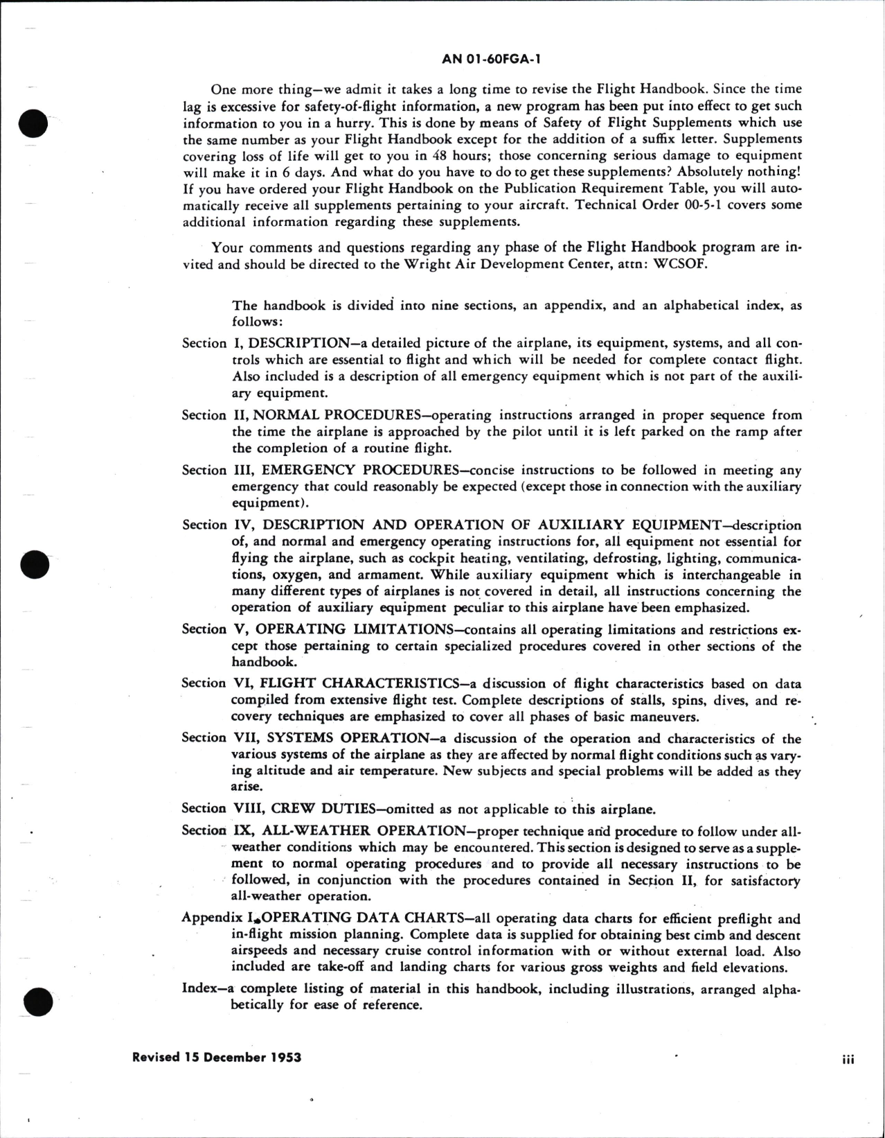 Sample page 5 from AirCorps Library document: Flight Handbook for the USAF Series T-28A Aircraft