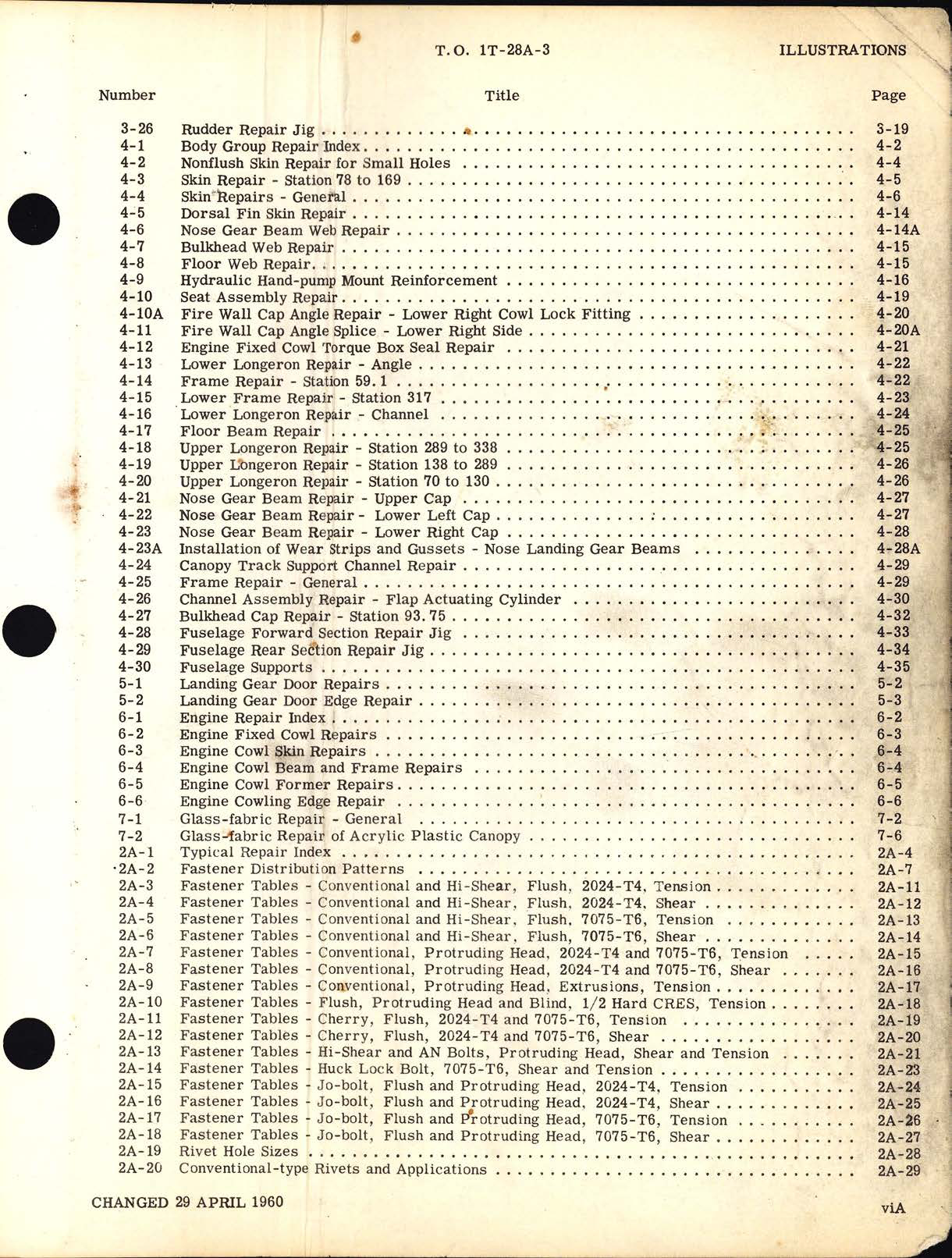 Sample page 9 from AirCorps Library document: Structural Repair Manual for T-28A