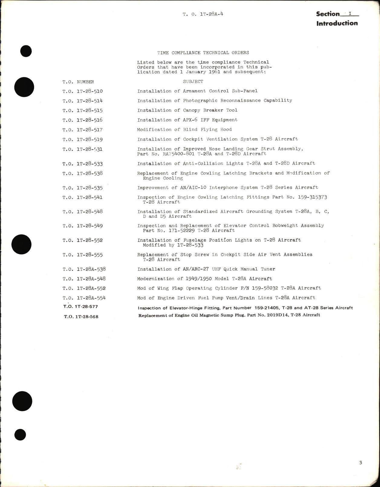Sample page 9 from AirCorps Library document: Illustrated Parts Breakdown for USAF Series T-28A