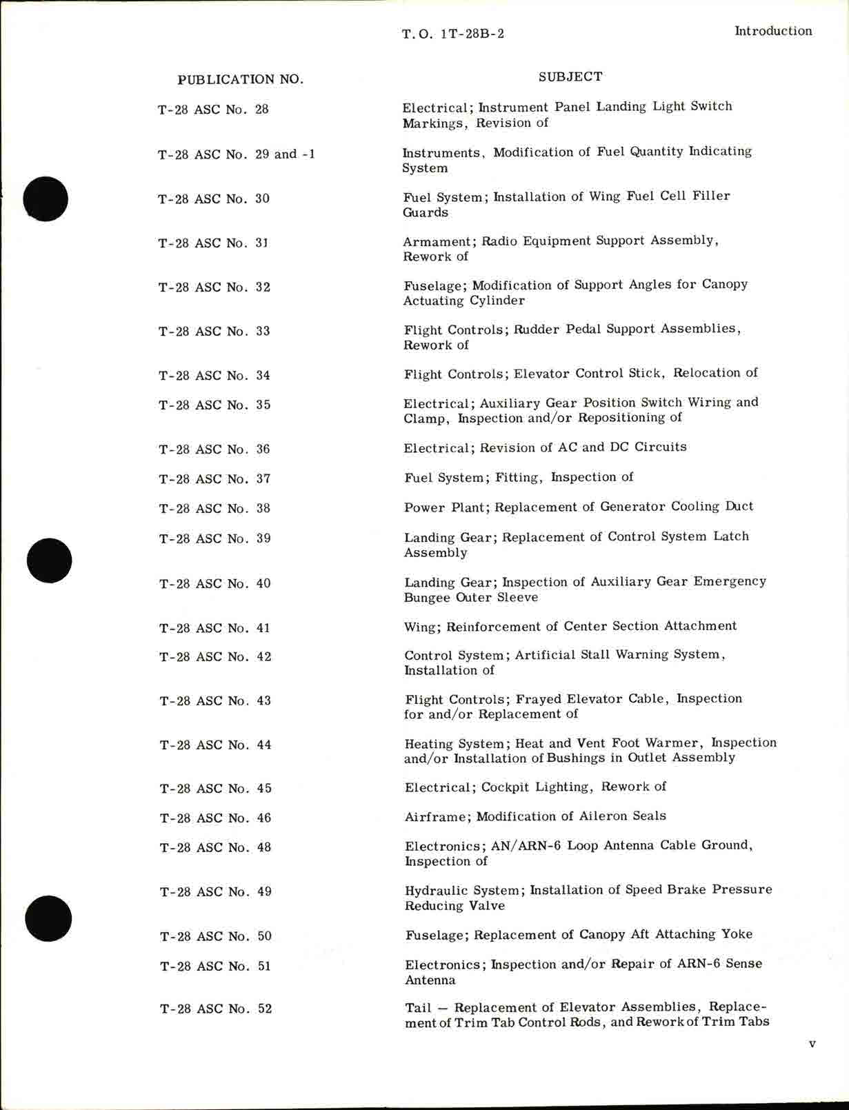 Sample page 9 from AirCorps Library document: Organizational Maintenance Manual for USAF Series T-28B & T-28C