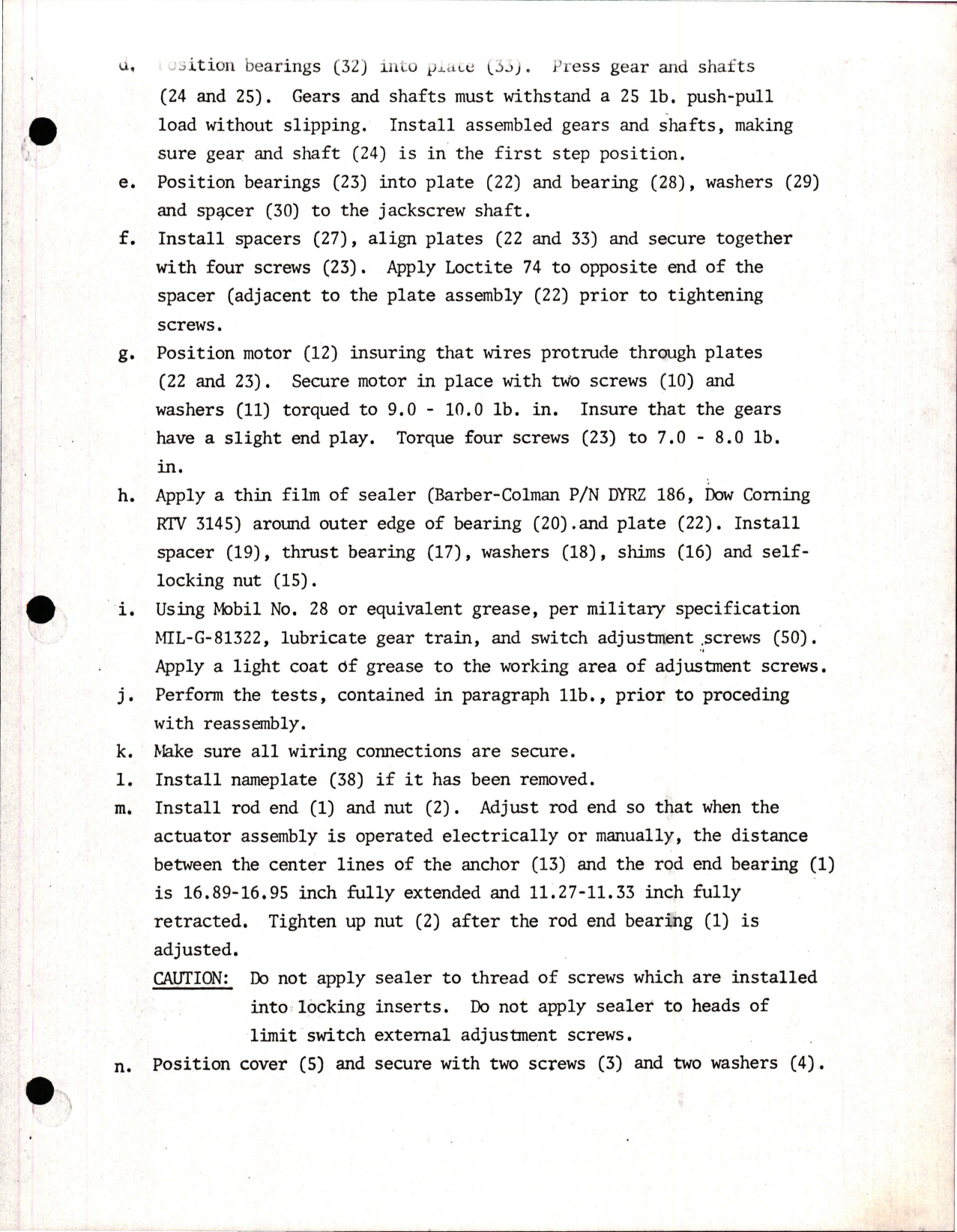 Sample page 5 from AirCorps Library document: Overhaul Instructions with Parts Breakdown for Travel Limit Linear Actuator - SYLC 502281