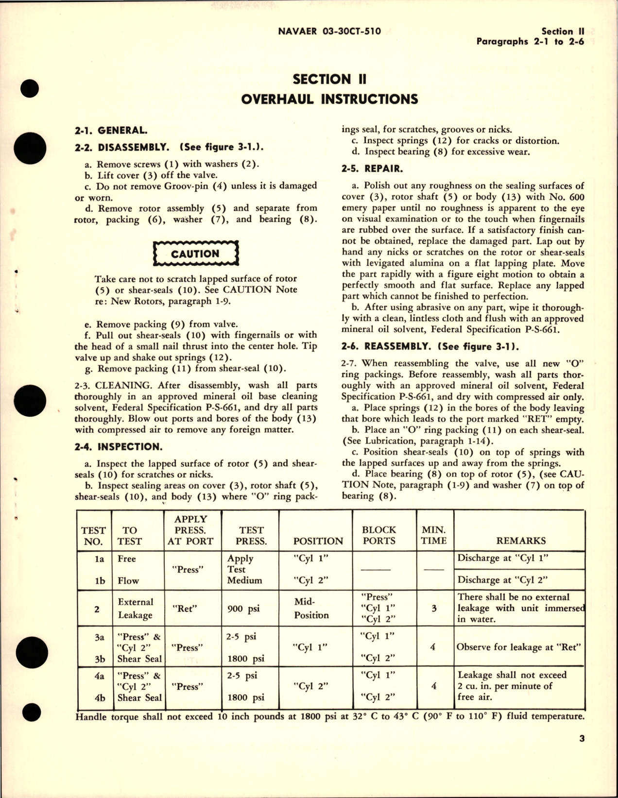 Sample page 5 from AirCorps Library document: Operation, Service and Overhaul Instructions with Parts for Four Way Two Position Selector Valve - Model 12906