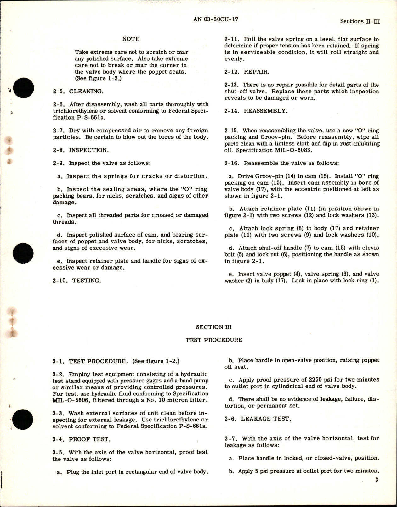 Sample page 5 from AirCorps Library document: Overhaul Instructions for Manual Shut Off Valve with Lock - Part 1214