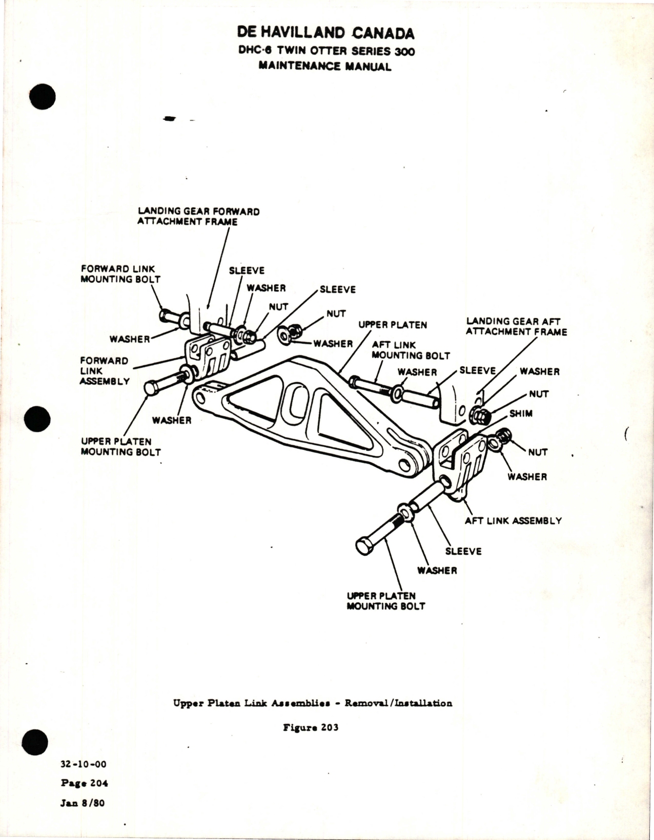 Sample page 7 from AirCorps Library document: Overhaul Manual for Main Landing Gear Leg Assembly for DHC-6 Twin Otter - Part C6U1103