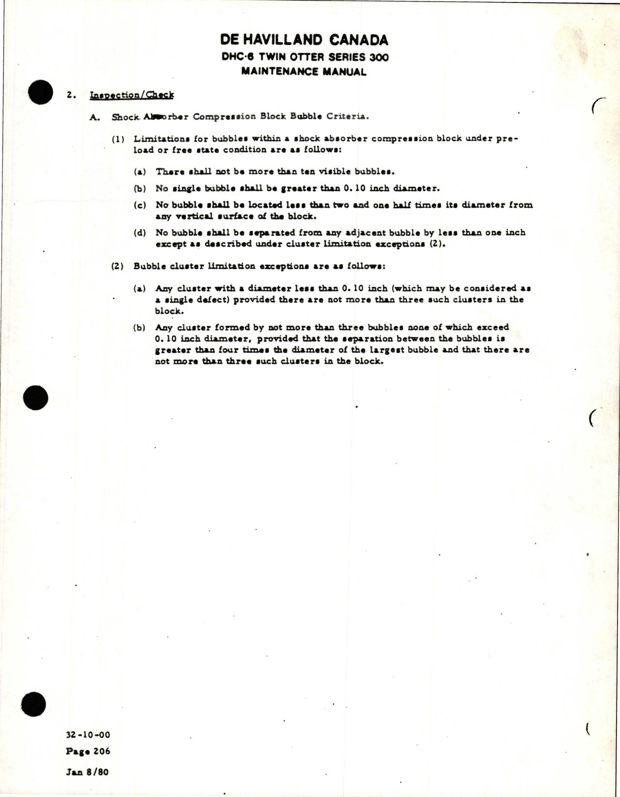 Sample page 9 from AirCorps Library document: Overhaul Manual for Main Landing Gear Leg Assembly for DHC-6 Twin Otter - Part C6U1103