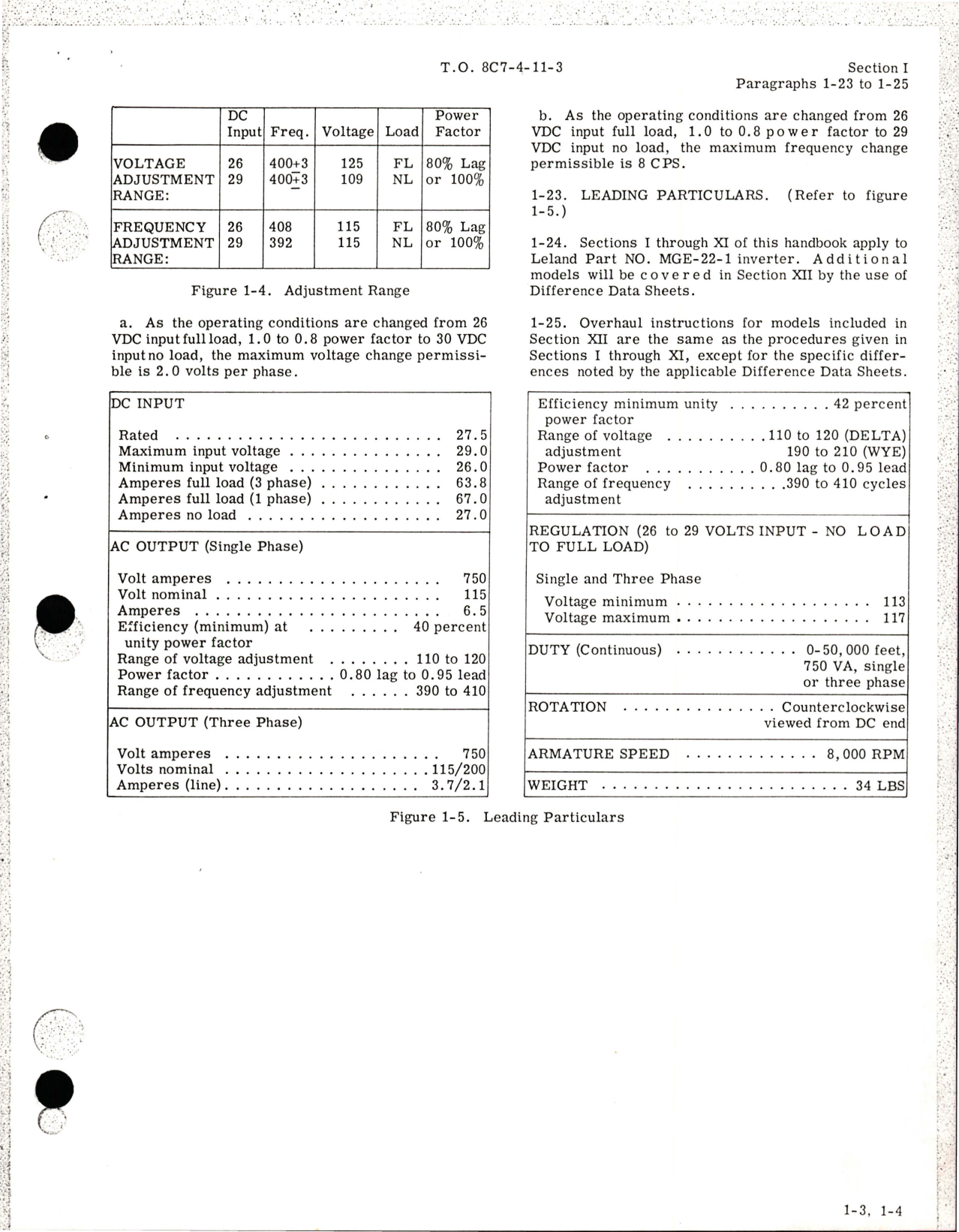 Sample page 7 from AirCorps Library document: Overhaul Instructions for Inverter Assembly - Parts MGE-22-1, MGE-22-100