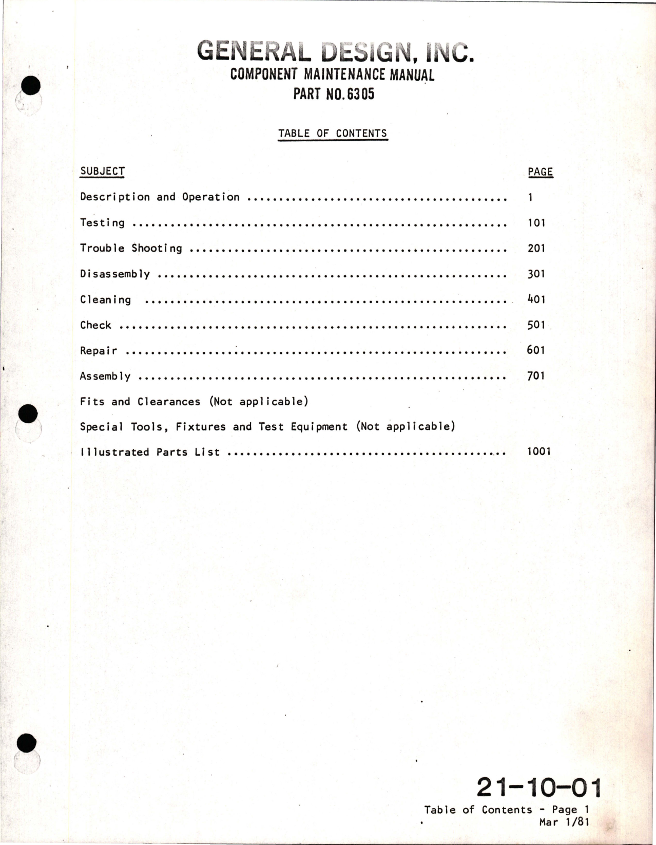 Sample page 5 from AirCorps Library document: Maintenance Manual with Illustrated Parts List for  DC Motor - Part 6305