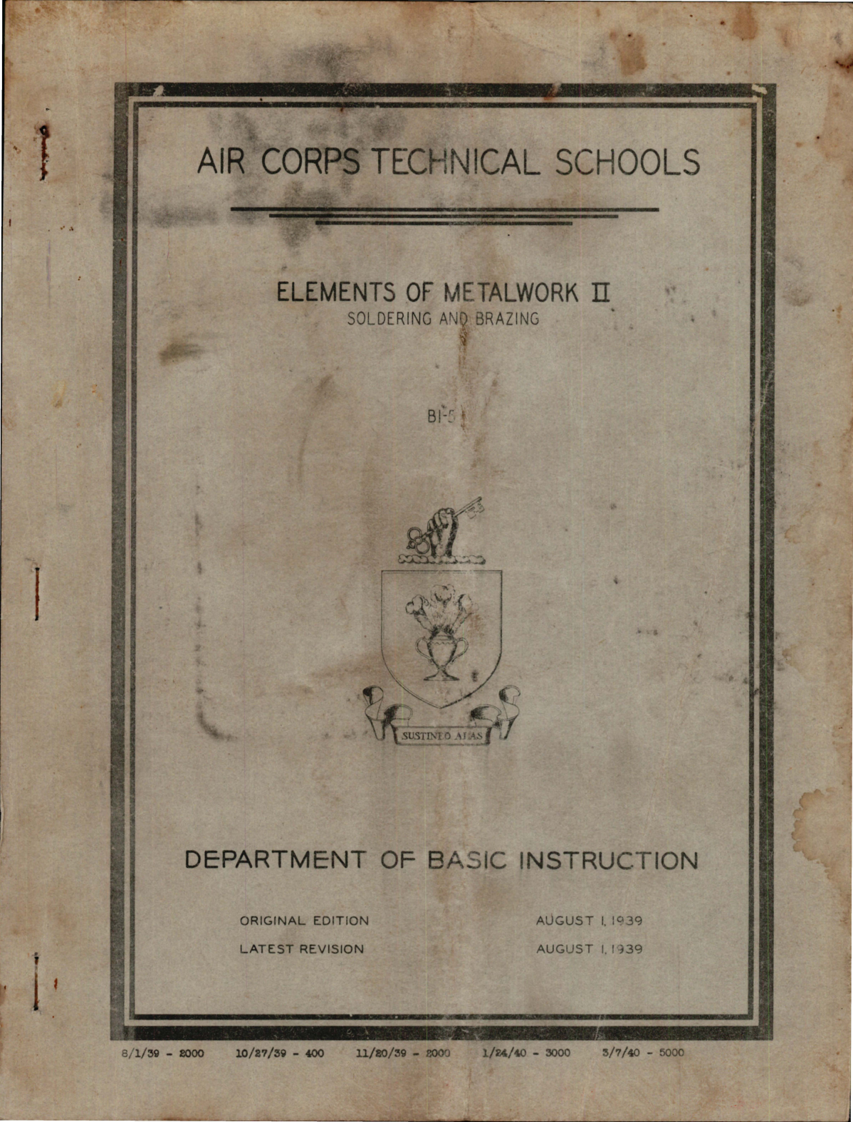 Sample page 1 from AirCorps Library document: Elements of Metalwork II for Soldering and Brazing 
