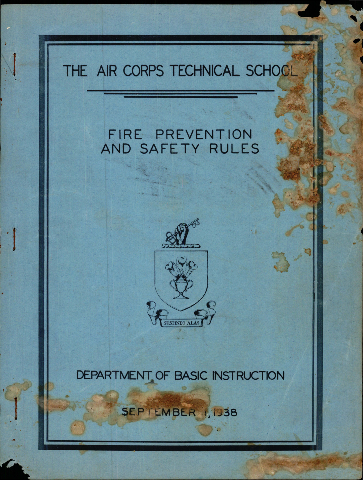 Sample page 1 from AirCorps Library document: Fire Prevention and Safety Rules