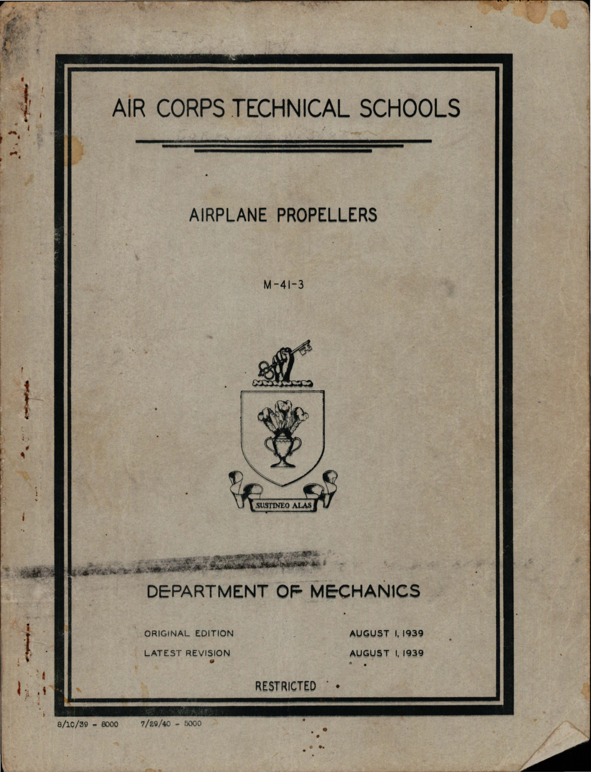 Sample page 1 from AirCorps Library document: Airplane Propellers 
