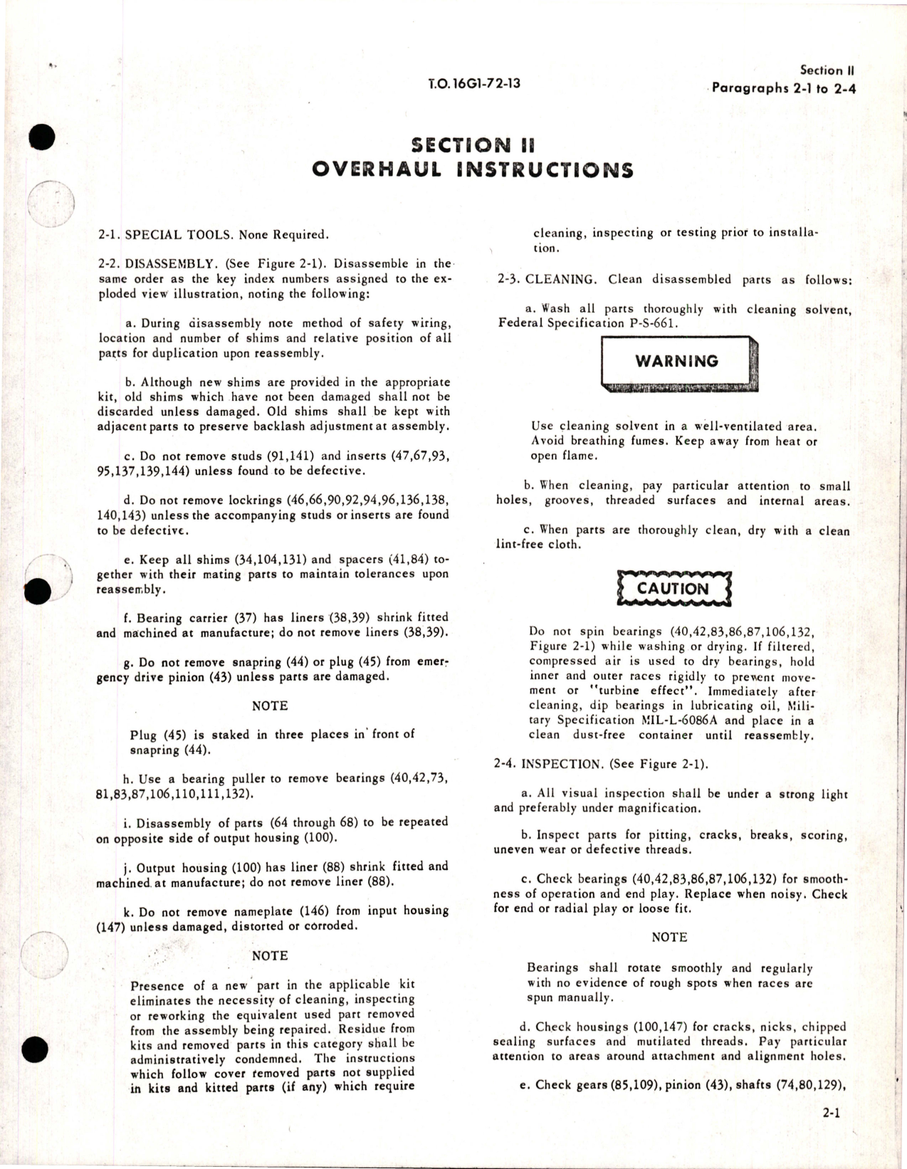 Sample page 5 from AirCorps Library document: Overhaul Instructions for Manual Gear Box Assembly, Main Landing Gear, Extension and Retraction Mechanism