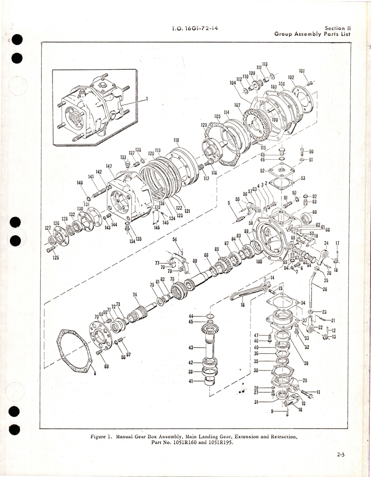 Sample page 5 from AirCorps Library document: Illustrated Parts Breakdown for Manual Gear Box Assembly, Main Landing Gear, Extension and Retraction Mechanism