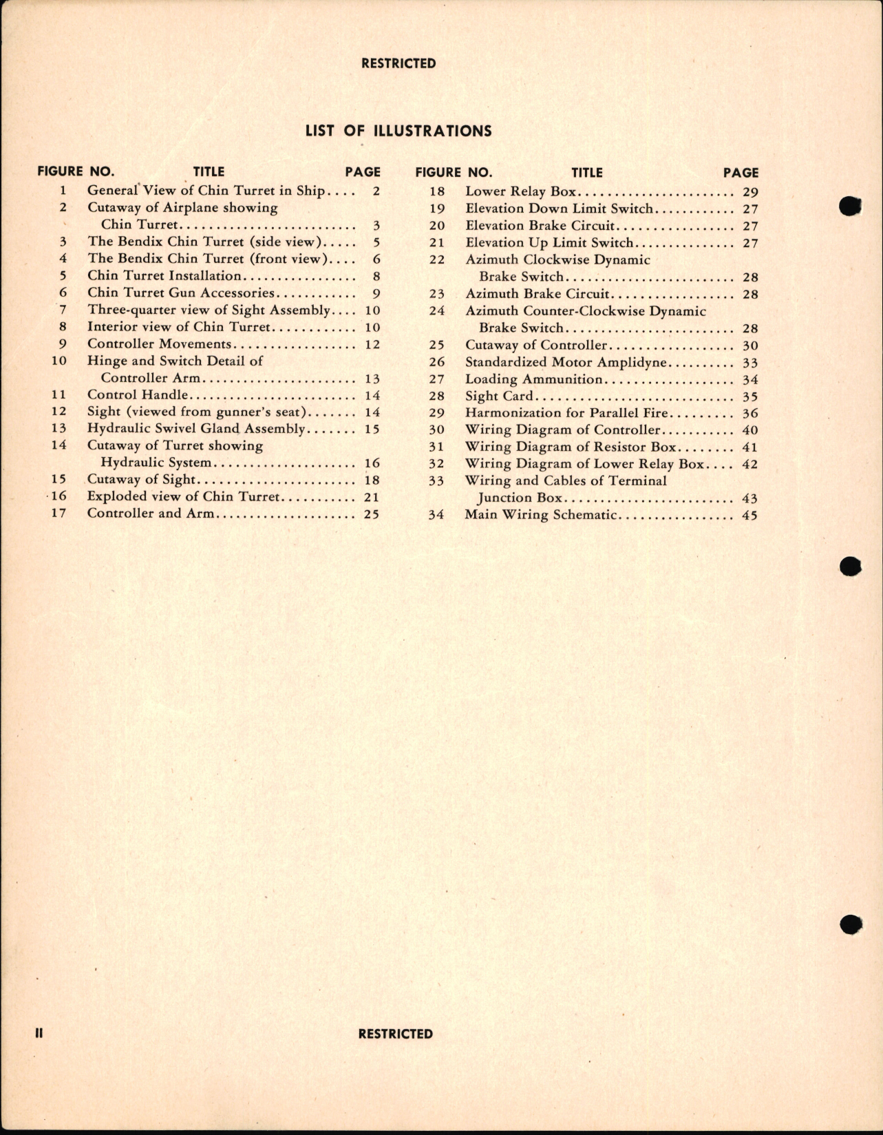 Sample page 6 from AirCorps Library document: Operation and Service Manual for the Electric Power Operated Bendix Chin Turret 82340