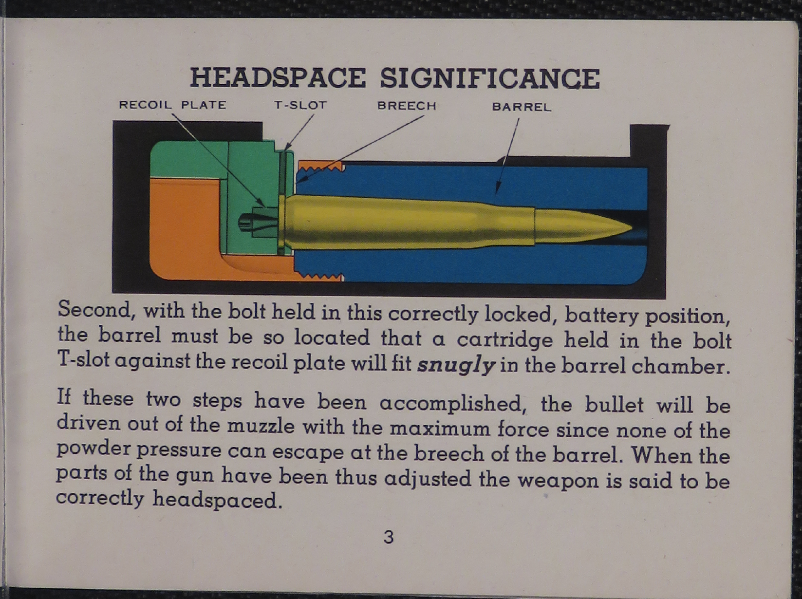 Sample page 5 from AirCorps Library document: Proper Headspacing for the Caliber .50, M2 Browning Machine Gun