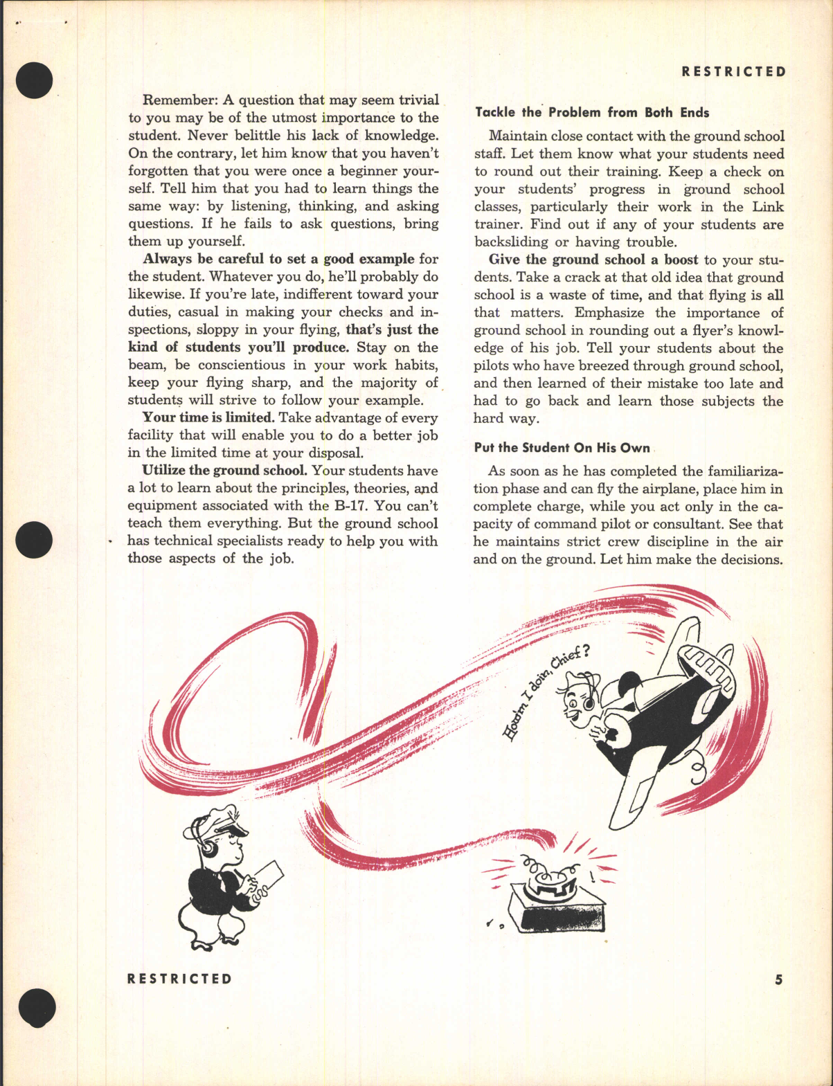 Sample page 5 from AirCorps Library document: Instructors Supplement to Pilot Training Manual for the B-17 Flying Fortress