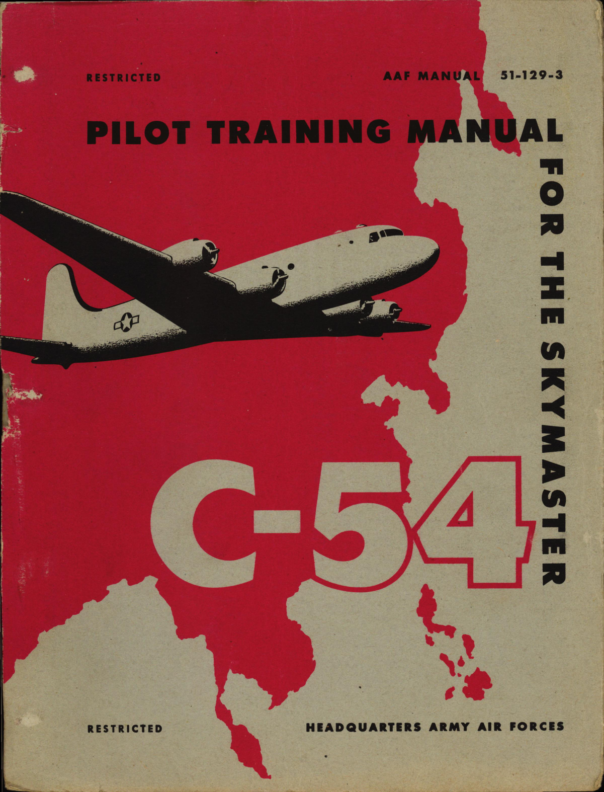 Sample page 1 from AirCorps Library document: Pilot Training Manual for the C-54 Skymaster