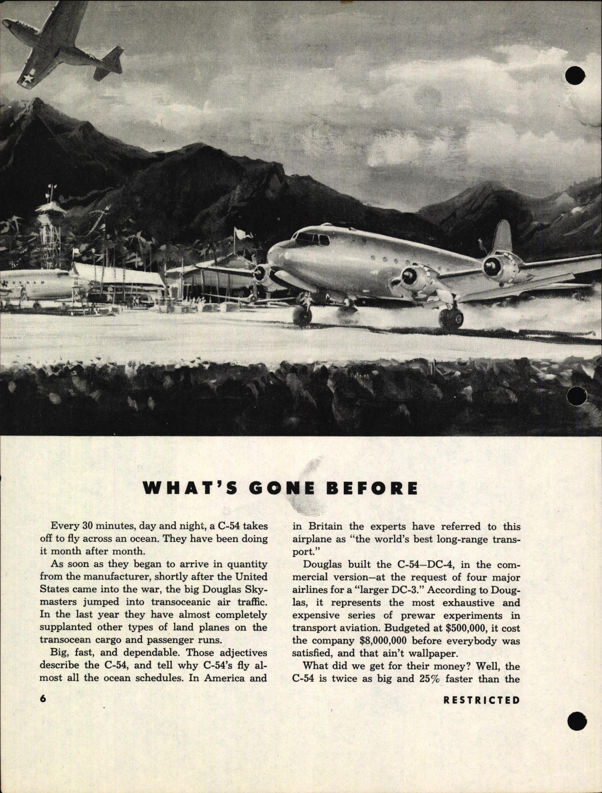 Sample page 8 from AirCorps Library document: Pilot Training Manual for the C-54 Skymaster