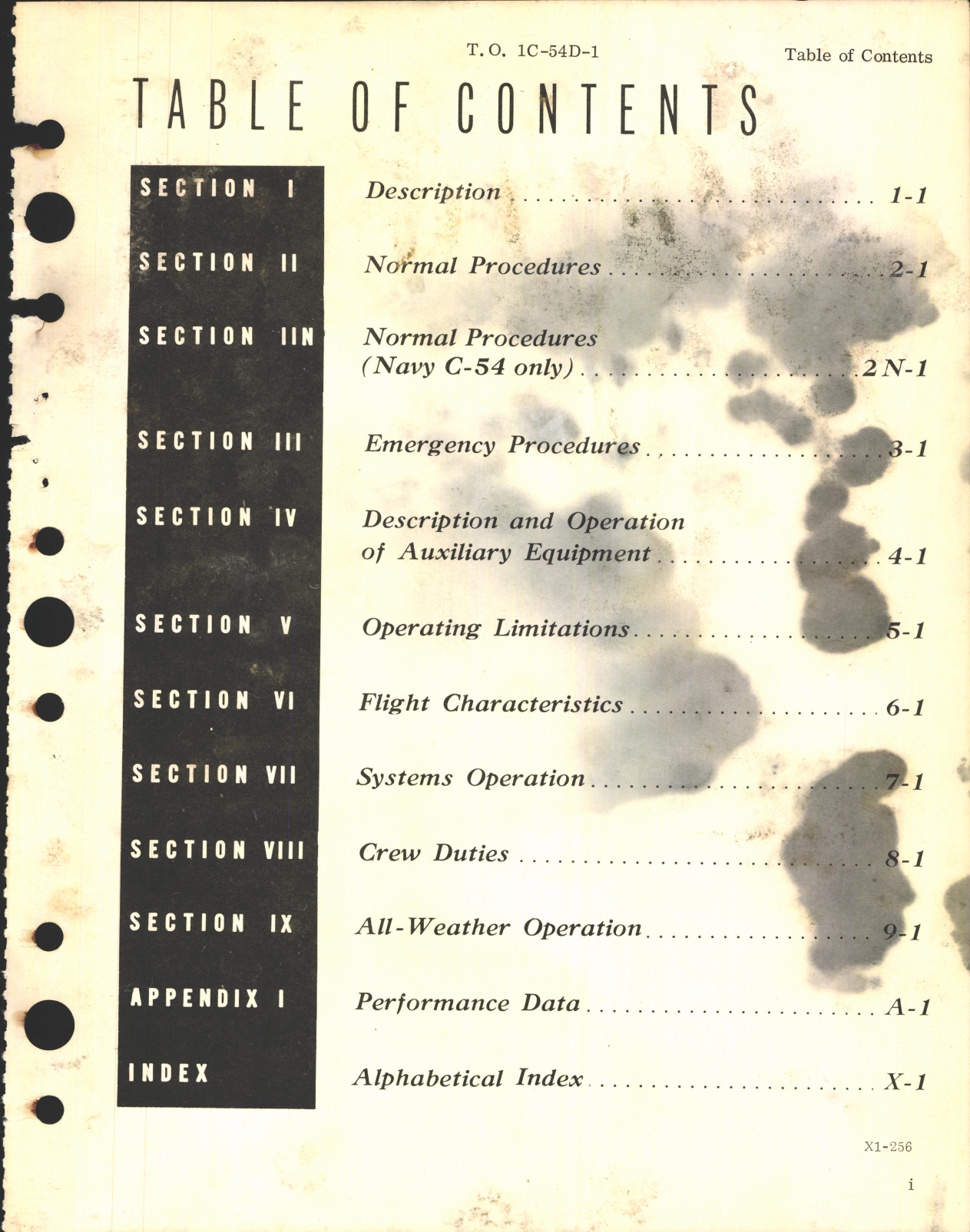 Sample page 7 from AirCorps Library document: Flight Manual for C-54, EC-54, HC-54, TC-54, and R5D