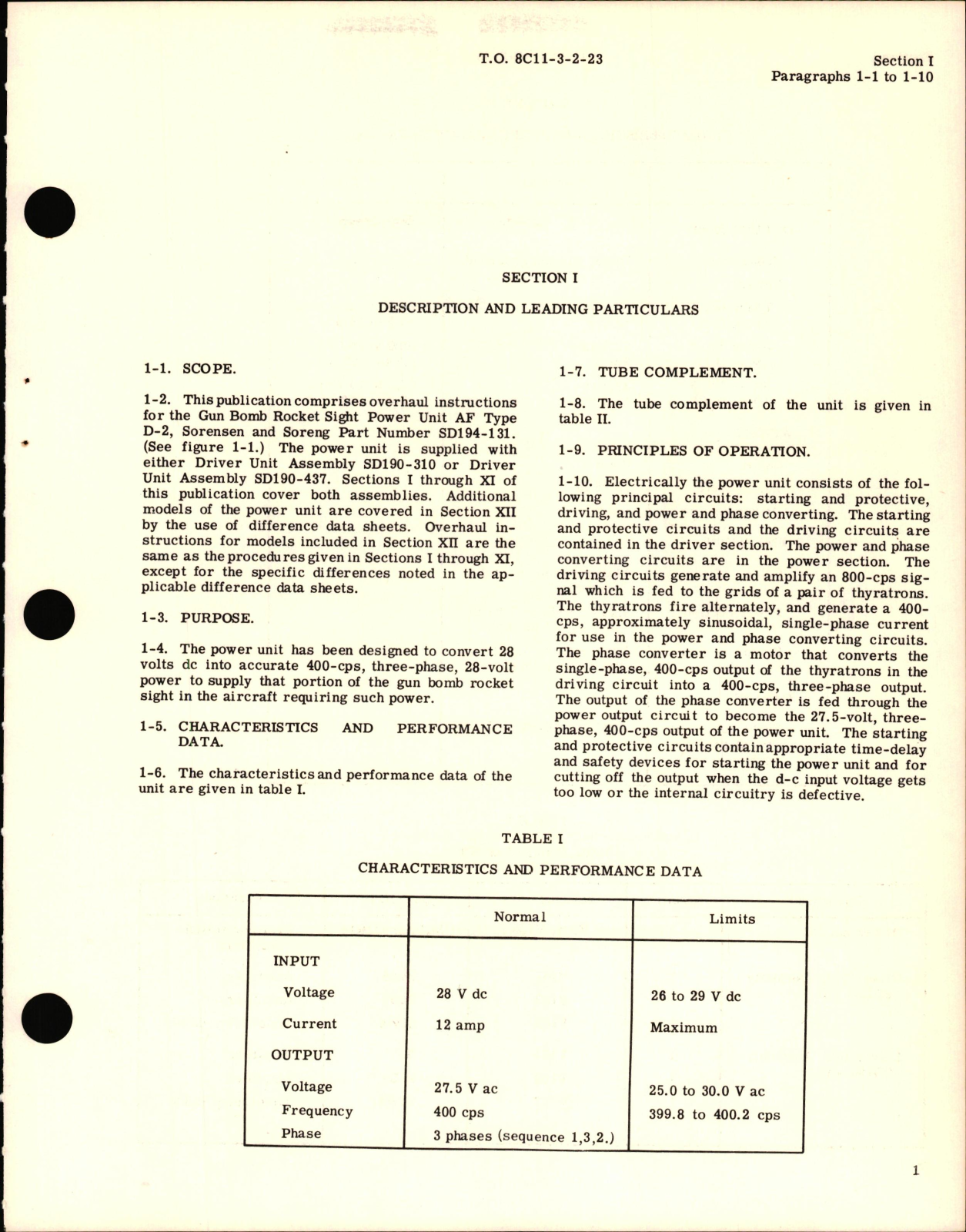 Sample page 7 from AirCorps Library document: Overhaul Instructions for Gun Bomb Rocket Sight Power Unit, AF Type D-2