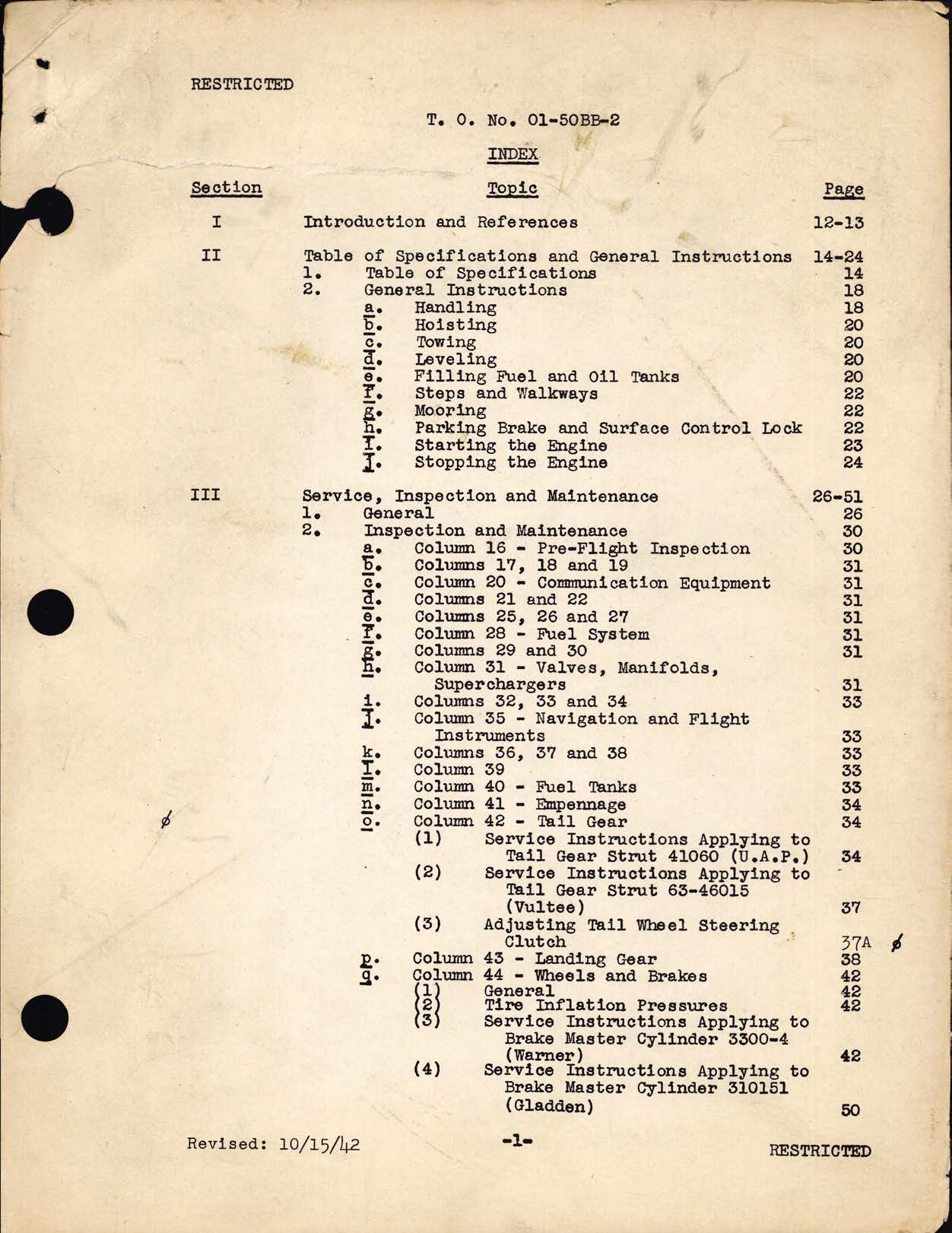 Sample page 1 from AirCorps Library document:  Service Inst for BT-13A & BT-15
