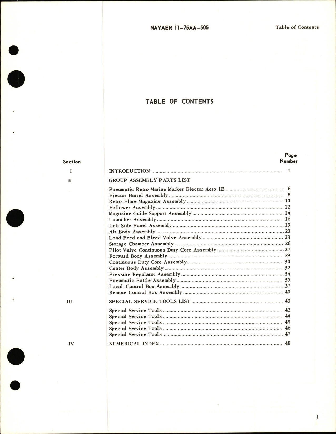 Sample page 5 from AirCorps Library document: Illustrated Parts Breakdown for Pneumatic Retro Marine Marker Ejector Aero 1B, Part No. 6176, R94BUA-5497J1