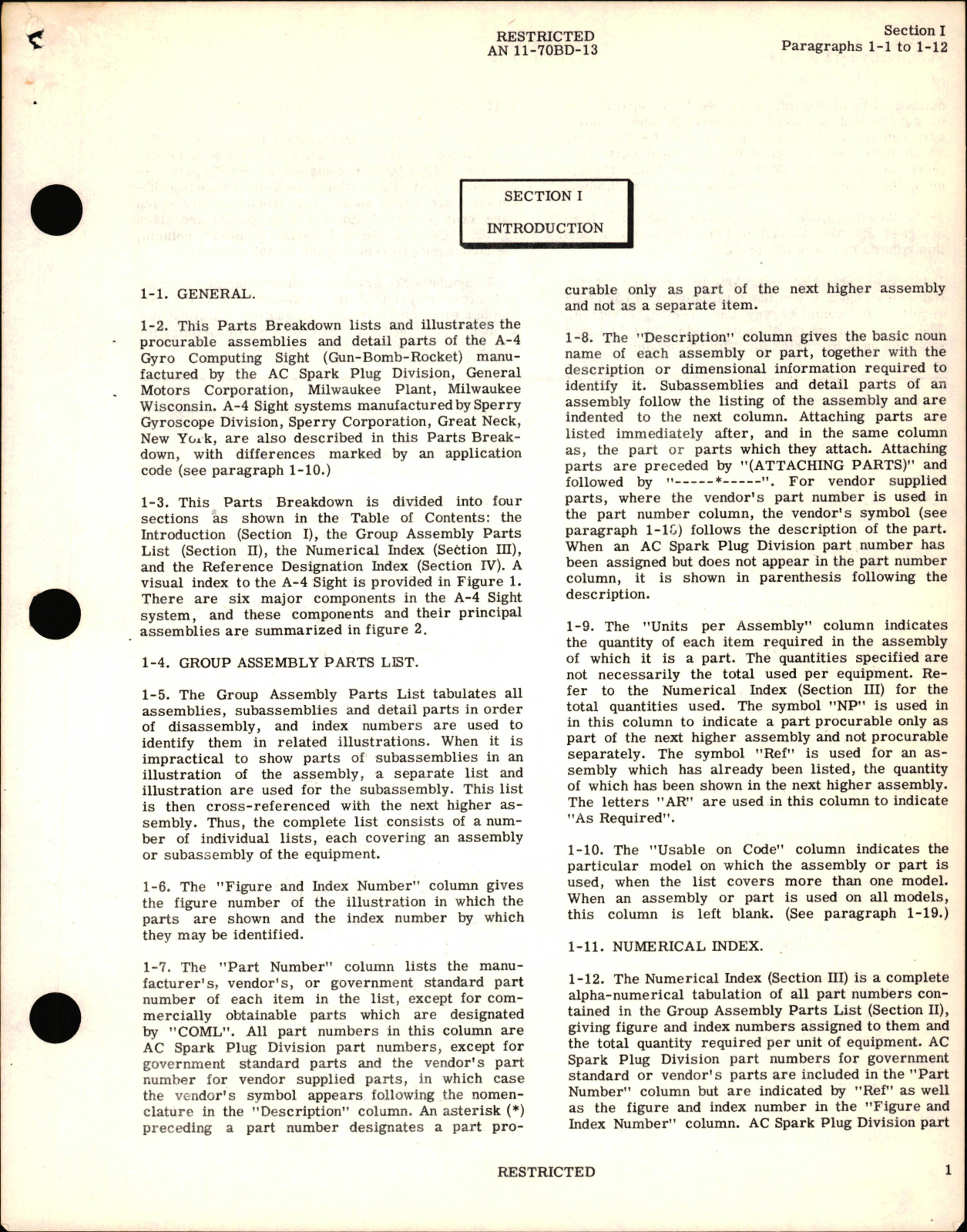 Sample page 7 from AirCorps Library document: Illustrated Parts Breakdown for Type A-4 Gyro Computing Sight (Gun, Bomb, Rocket)