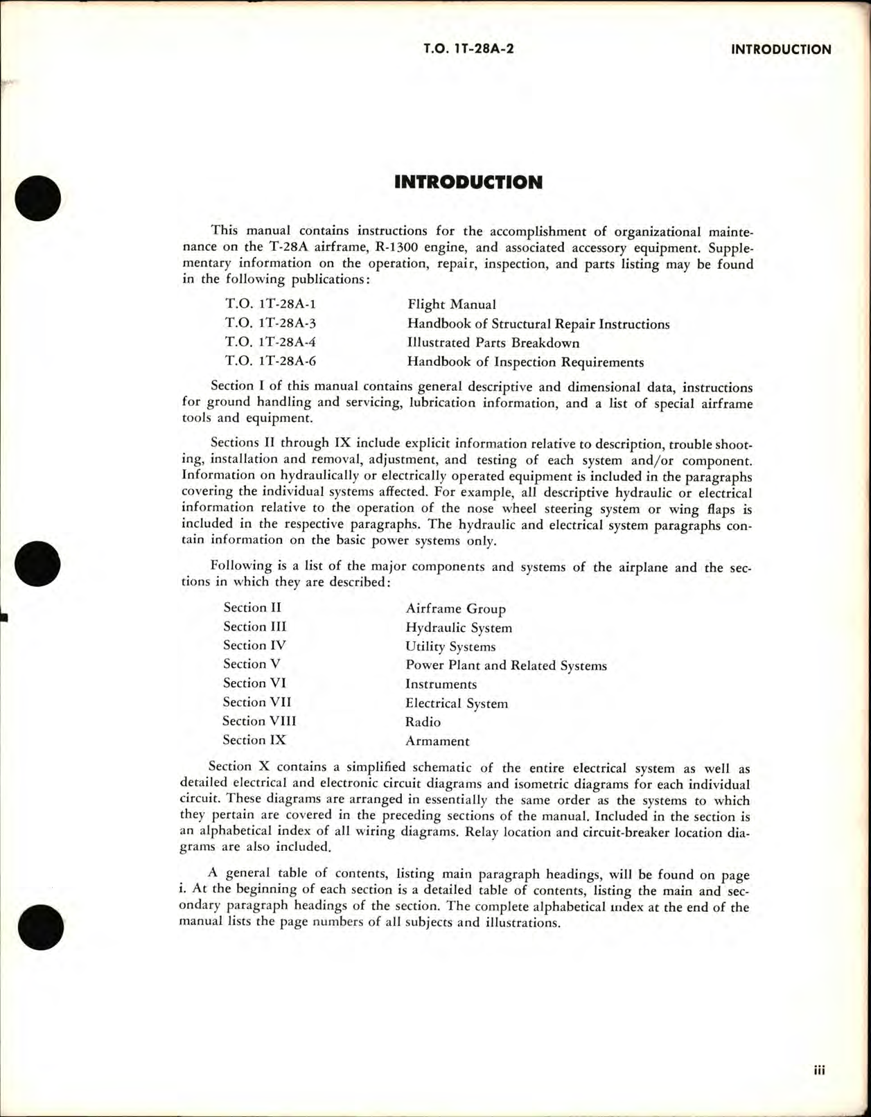 Sample page 5 from AirCorps Library document: Maintenance Manual for T-28A Aircraft