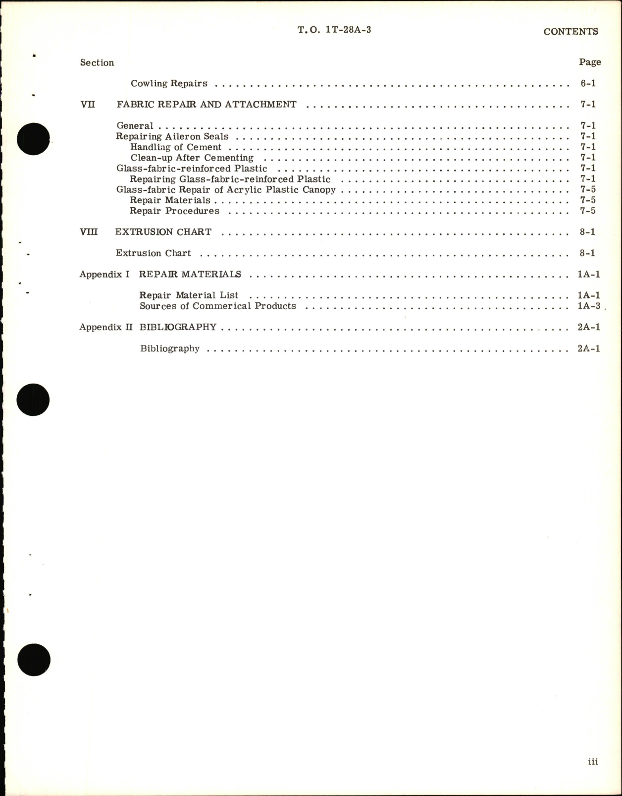 Sample page 5 from AirCorps Library document: Structural Repair Instructions for T-28A Aircraft, 