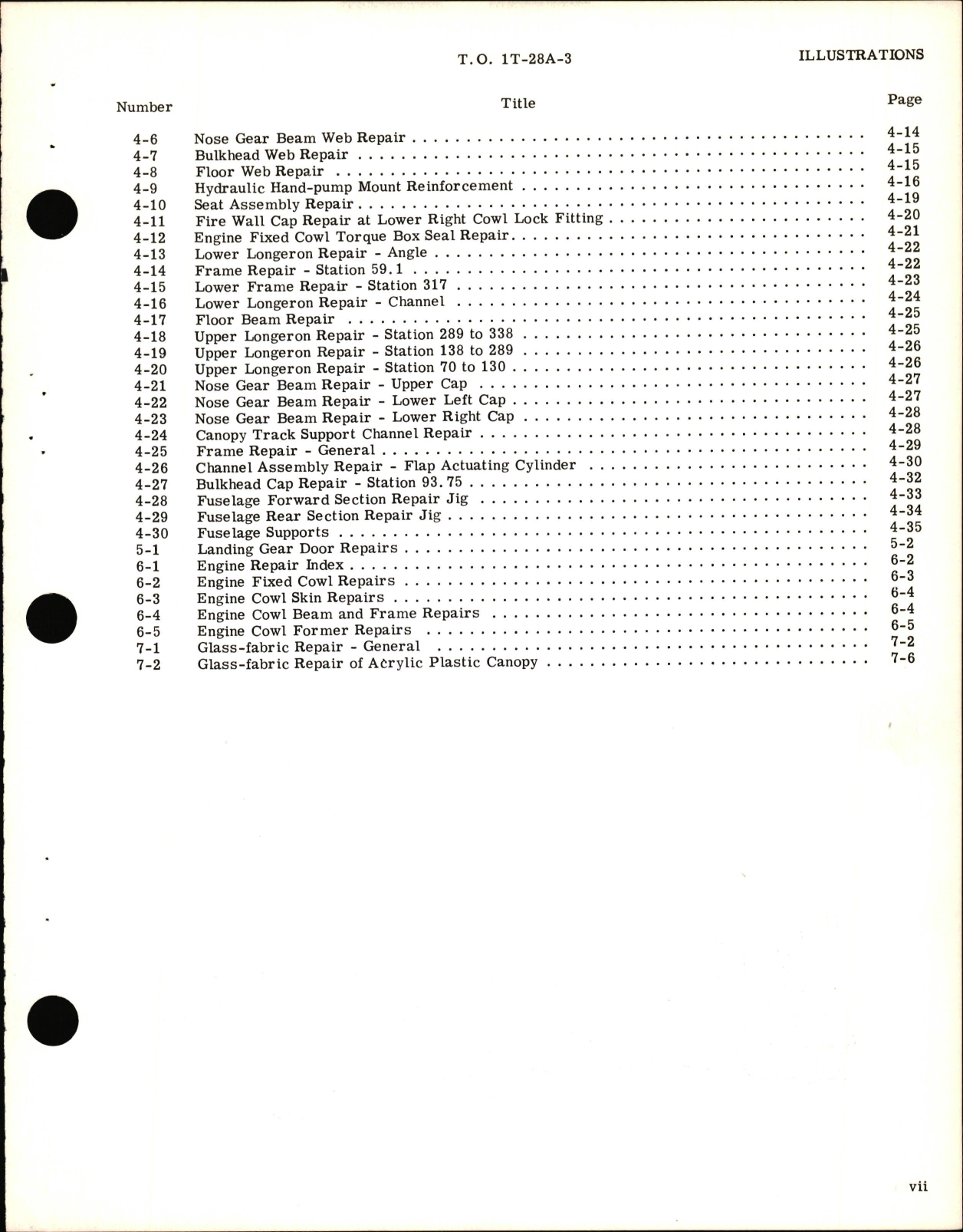 Sample page 9 from AirCorps Library document: Structural Repair Instructions for T-28A Aircraft, 