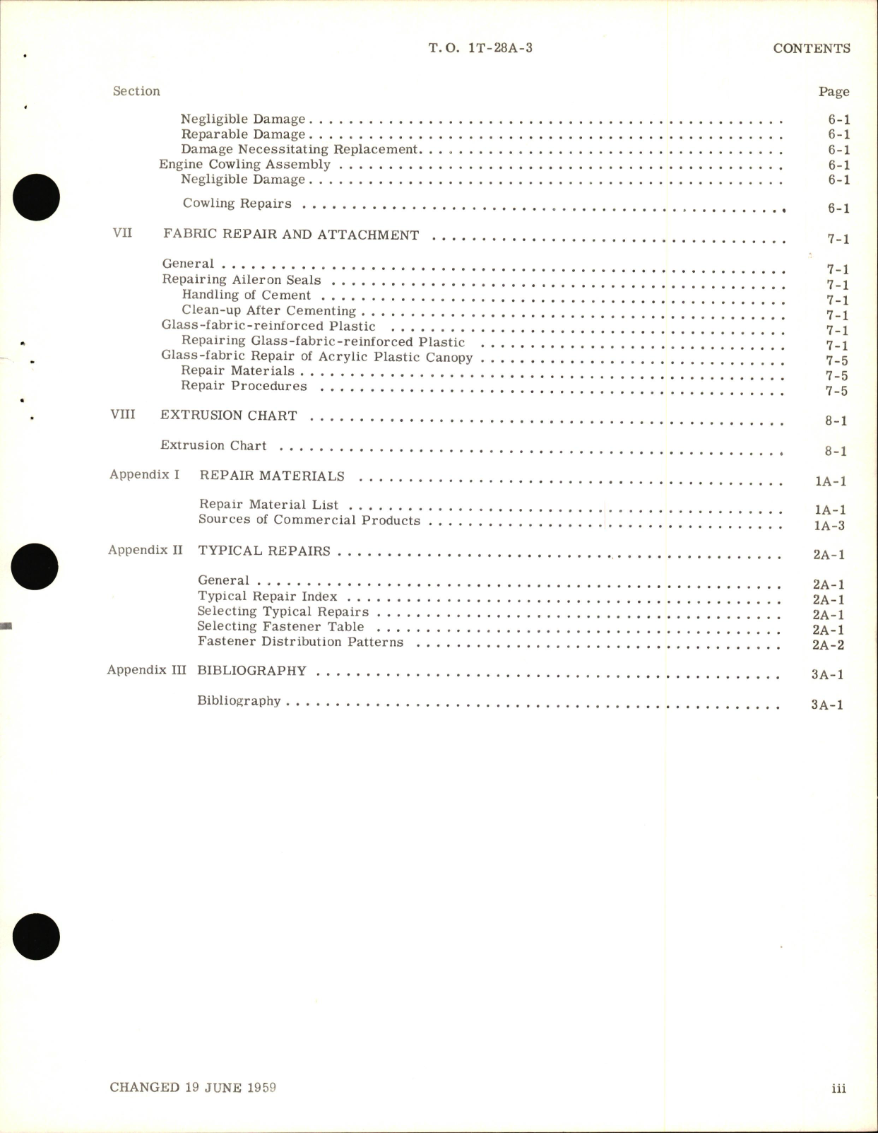 Sample page 5 from AirCorps Library document: Structural Repair Instructions for T-28A Aircraft