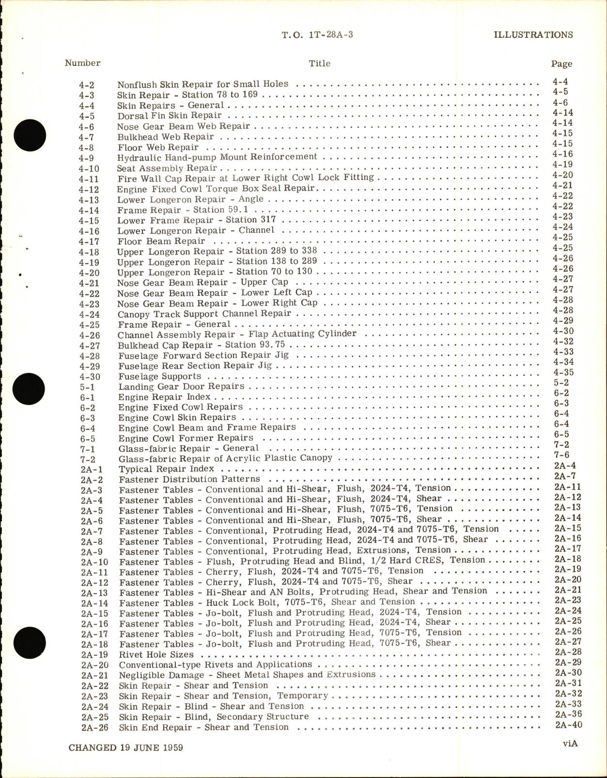Sample page 9 from AirCorps Library document: Structural Repair Instructions for T-28A Aircraft