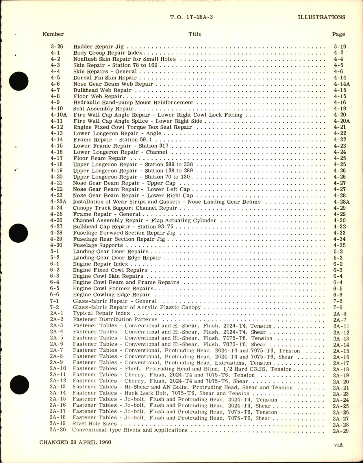Sample page 7 from AirCorps Library document: Structural Repair Instructions for T-28A Aircraft