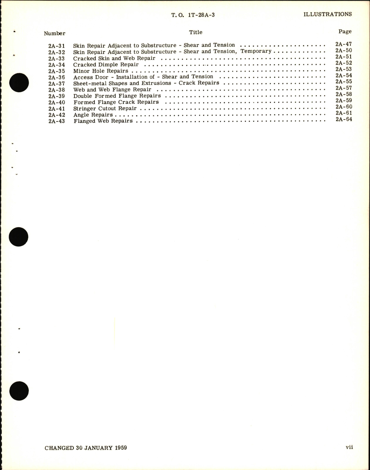 Sample page 7 from AirCorps Library document:  Structural Repair Instructions for T-28A Aircraft